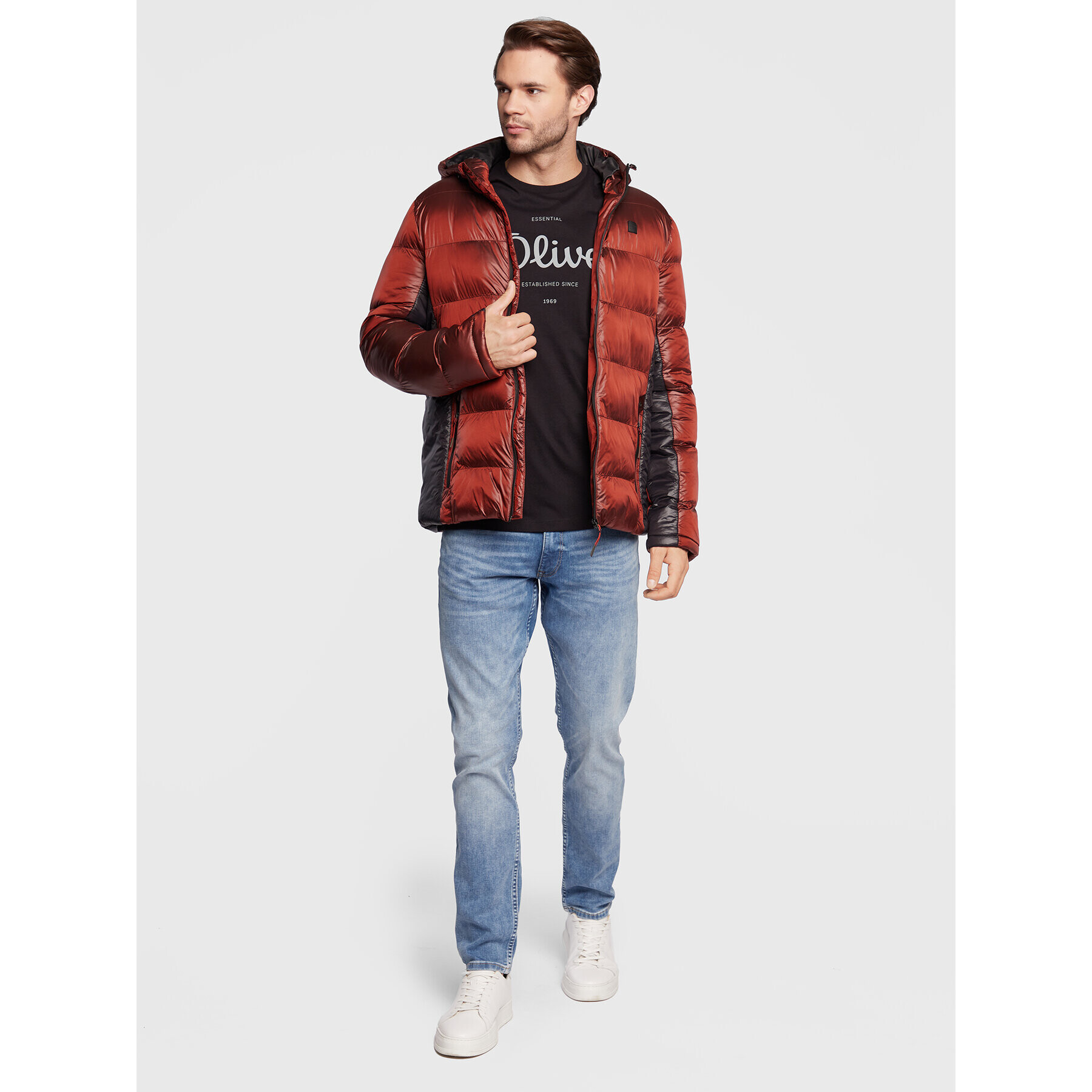 Blend Пухено яке Outerwear 20714398 Кафяв Regular Fit - Pepit.bg