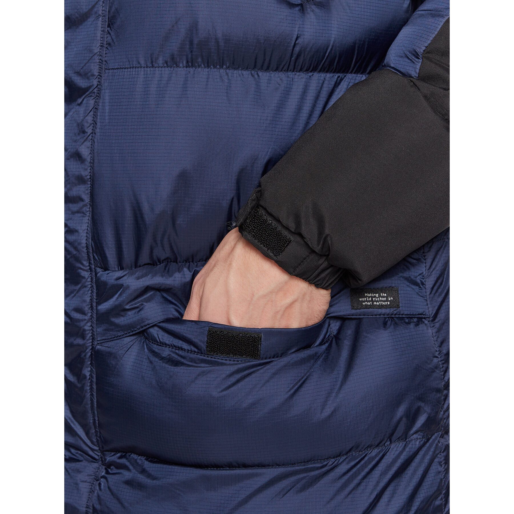 Blend Пухено яке Outerwear 20714791 Тъмносин Regular Fit - Pepit.bg