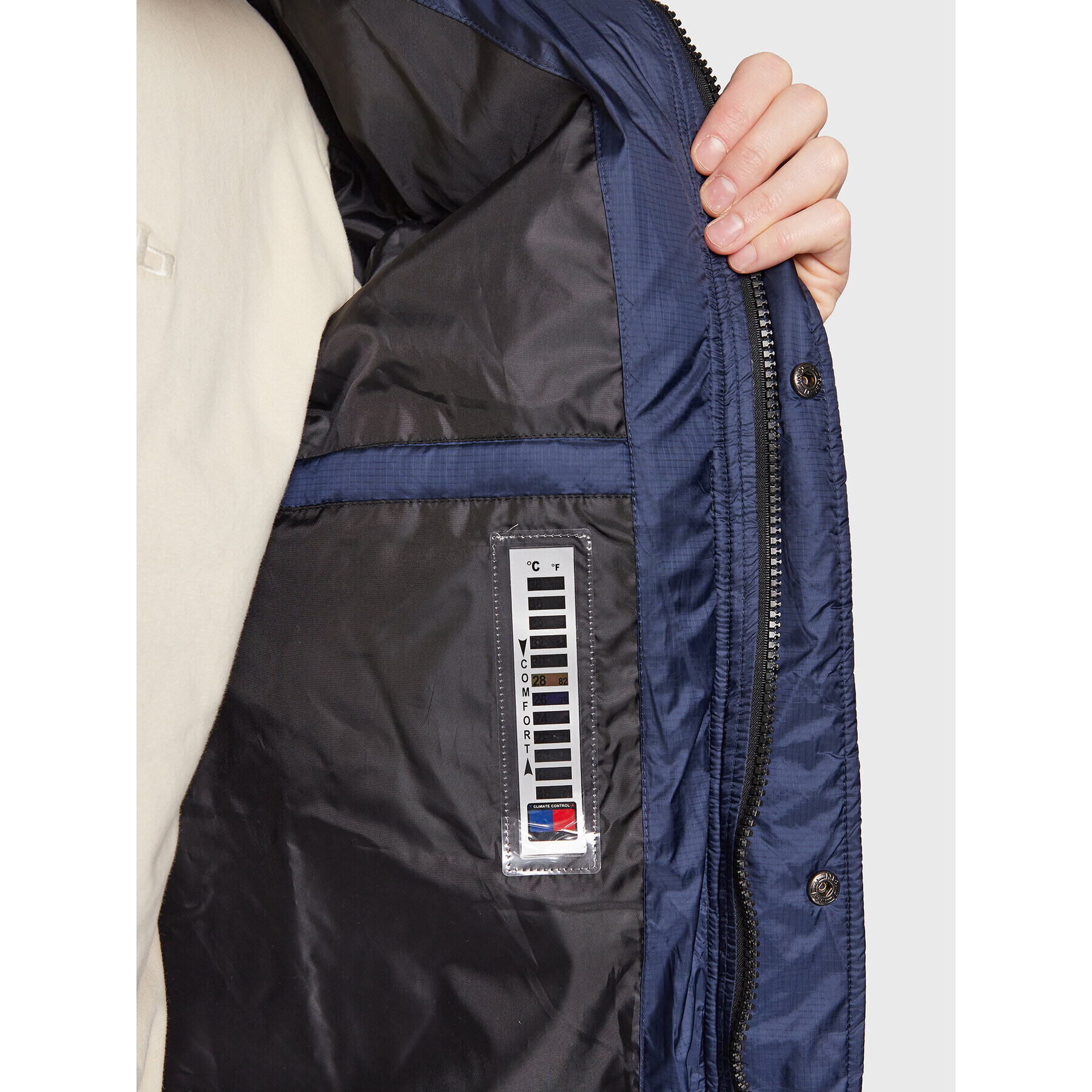 Blend Пухено яке Outerwear 20714791 Тъмносин Regular Fit - Pepit.bg