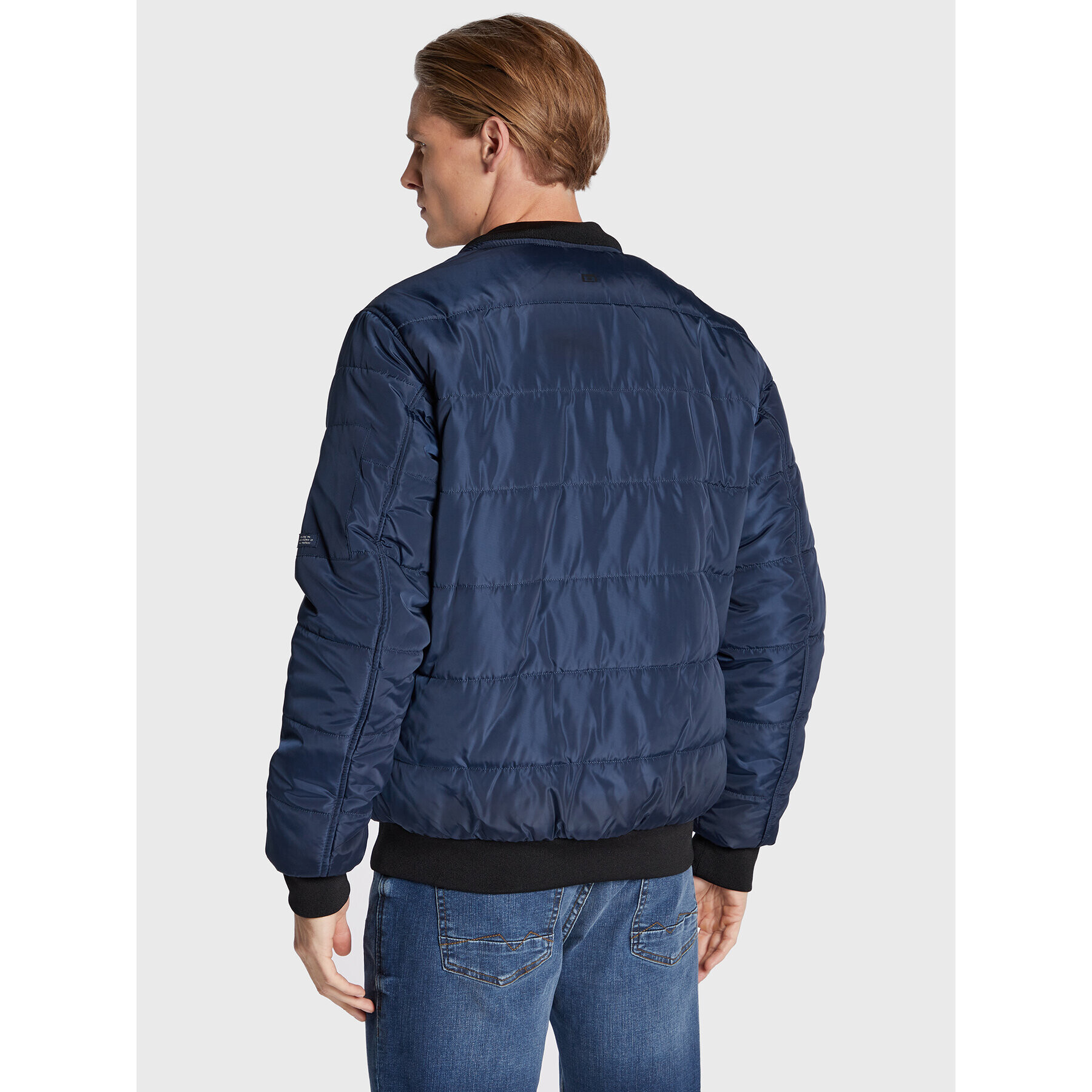 Blend Пухено яке Outwear 20714378 Син Regular Fit - Pepit.bg