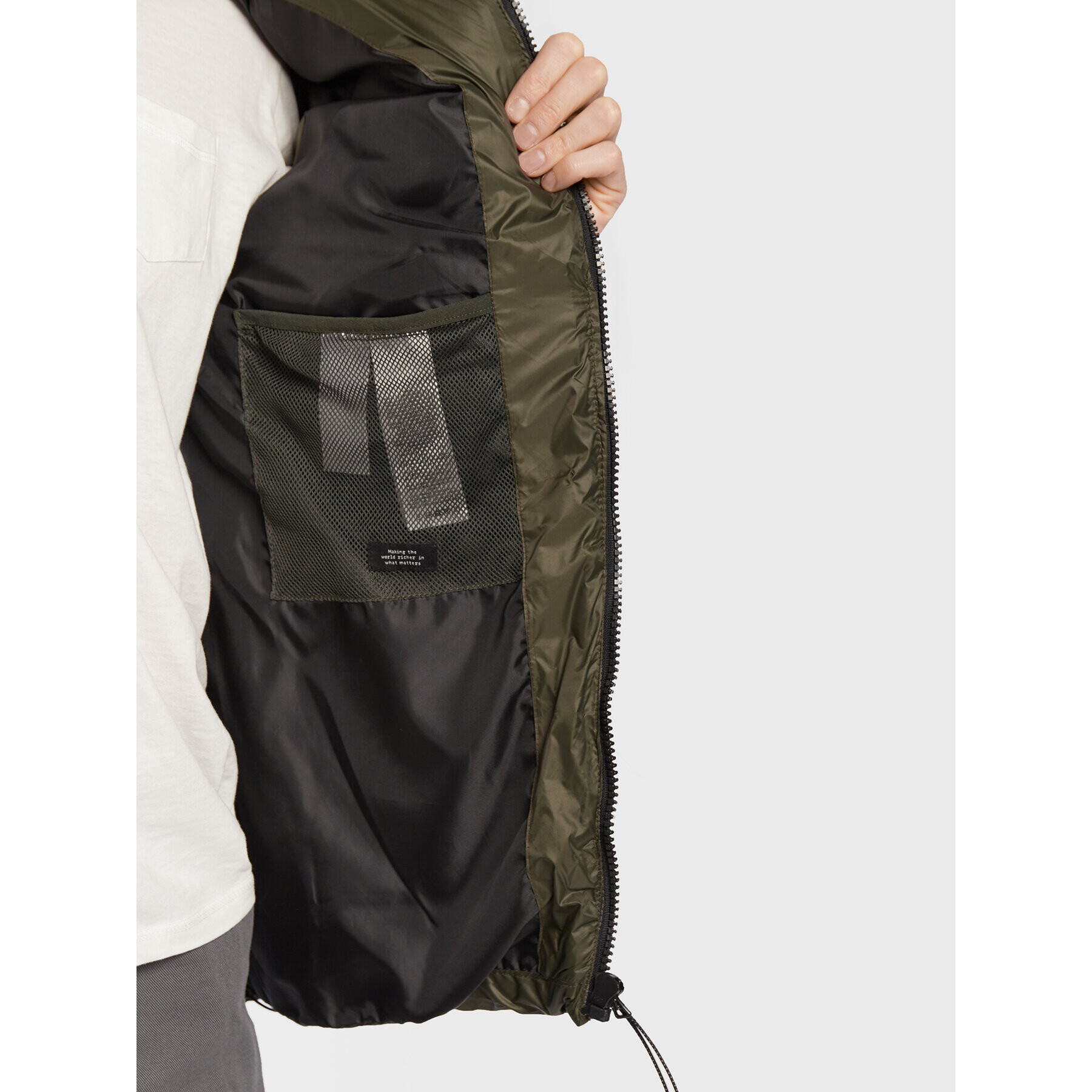 Blend Пухено яке Outwear 20714841 Зелен Regular Fit - Pepit.bg