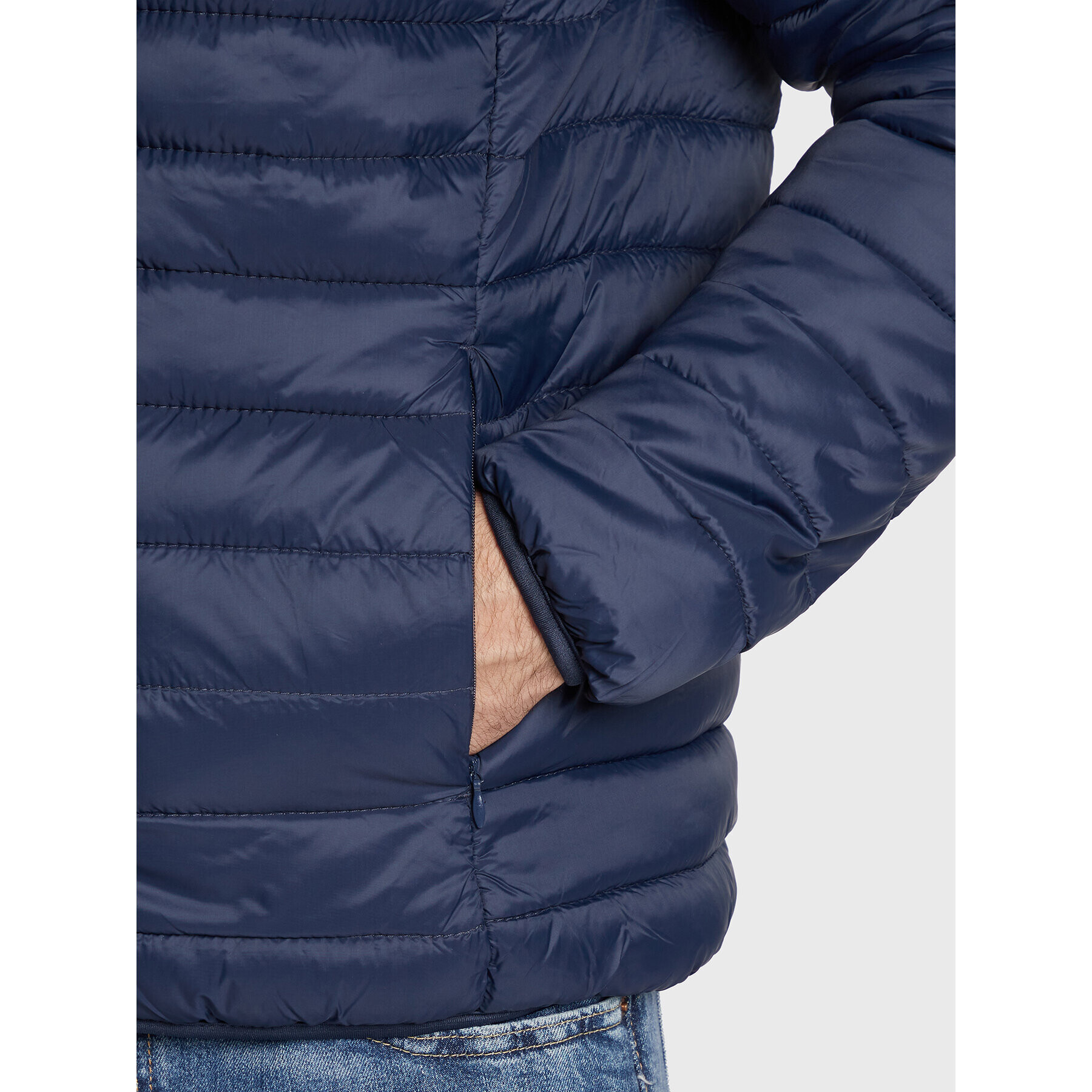 Blend Пухено яке Romsey 20712462 Тъмносин Regular Fit - Pepit.bg