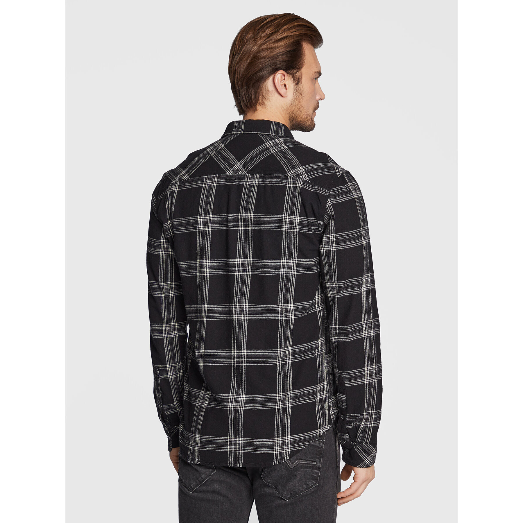 Blend Риза 20714604 Черен Slim Fit - Pepit.bg