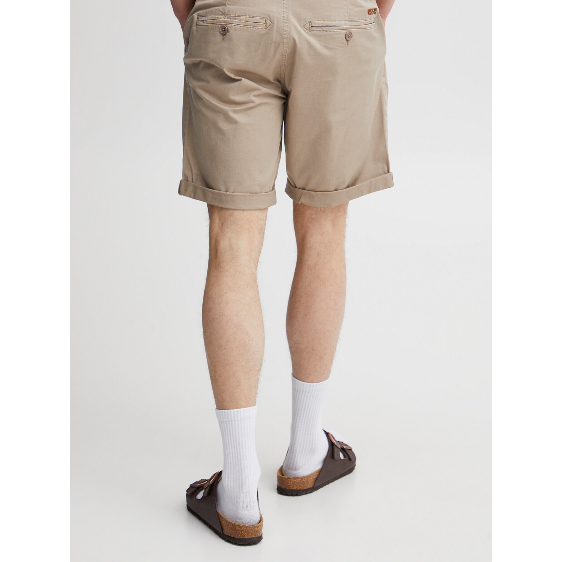 Blend Шорти от плат 20715125 Бежов Slim Fit - Pepit.bg