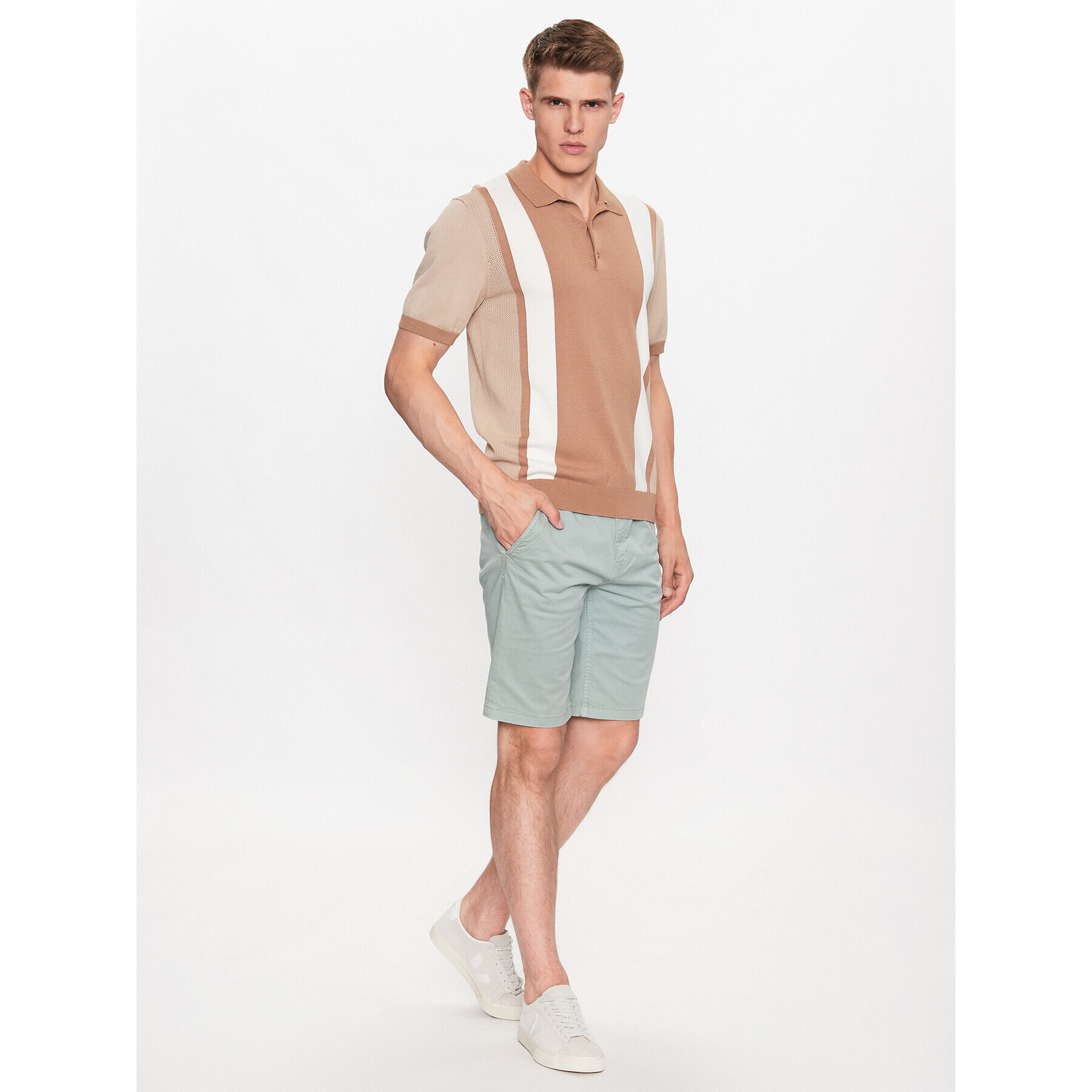 Blend Шорти от плат 20715127 Зелен Regular Fit - Pepit.bg