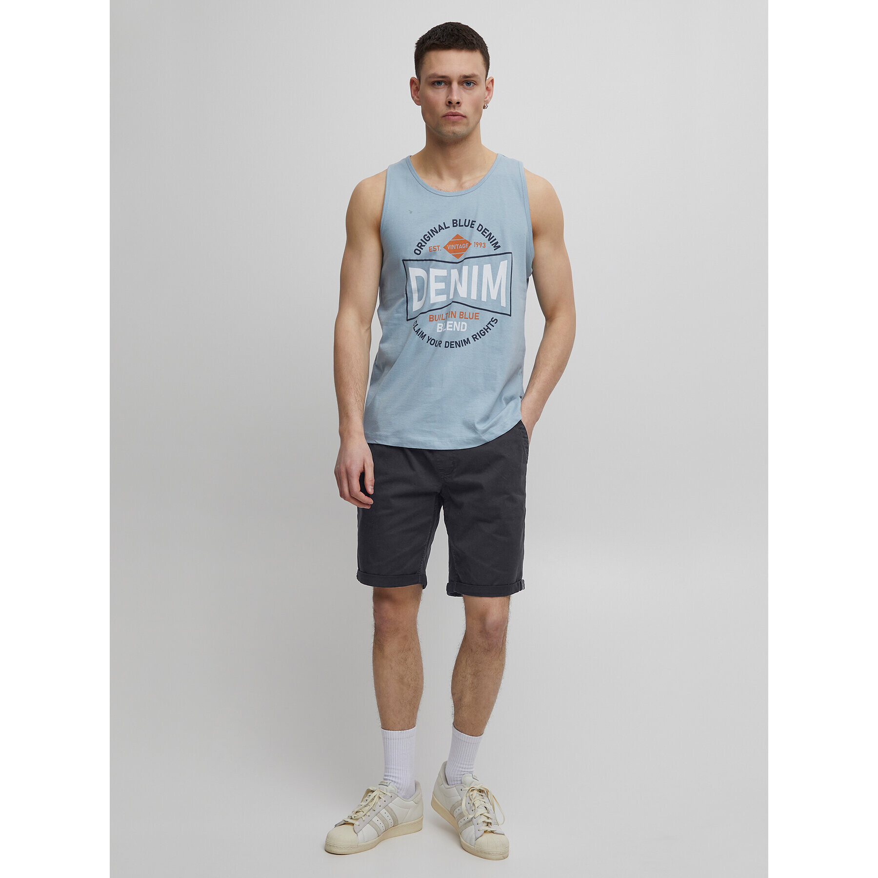Blend Шорти от плат 20715498 Черен Regular Fit - Pepit.bg