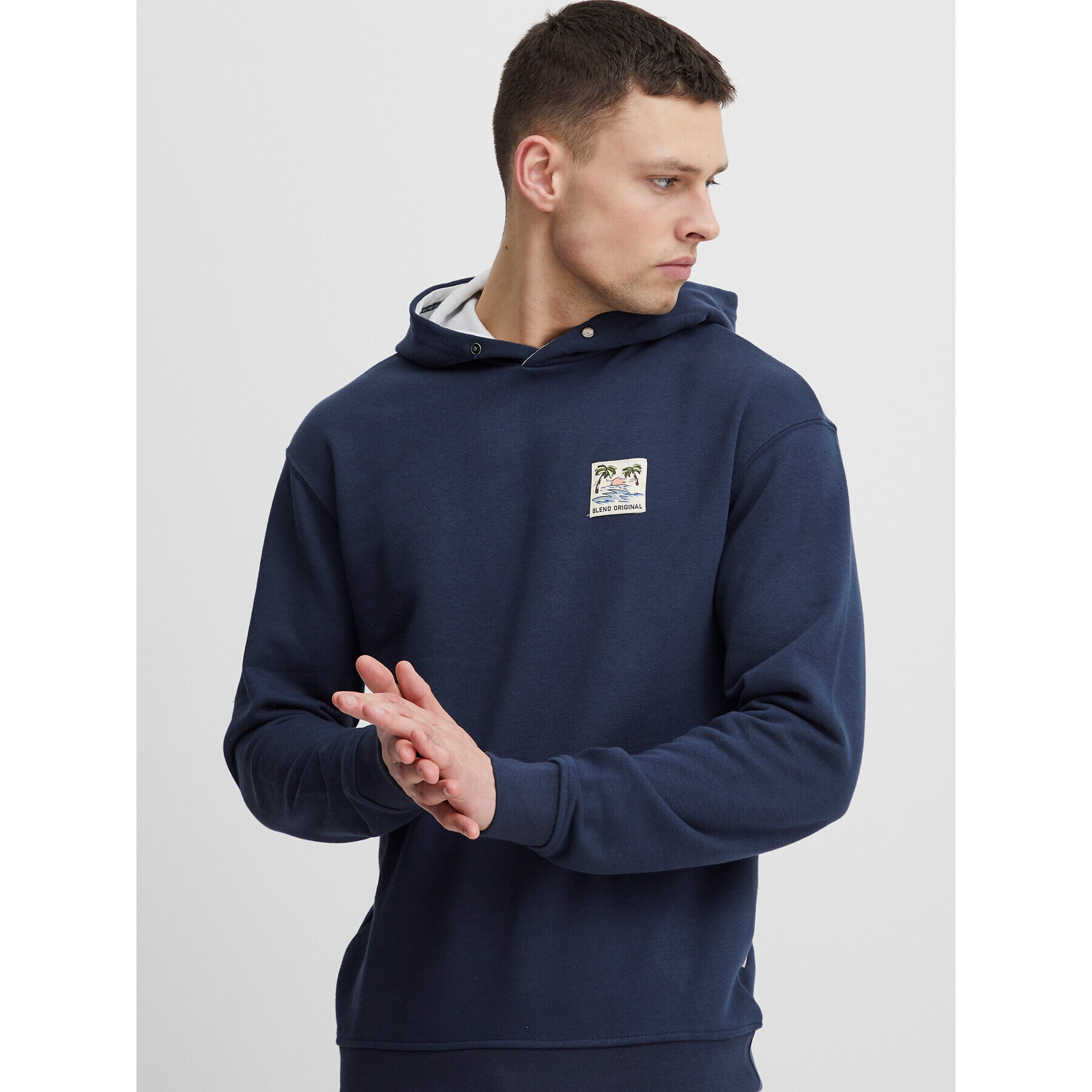 Blend Суитшърт 20715351 Тъмносин Regular Fit - Pepit.bg