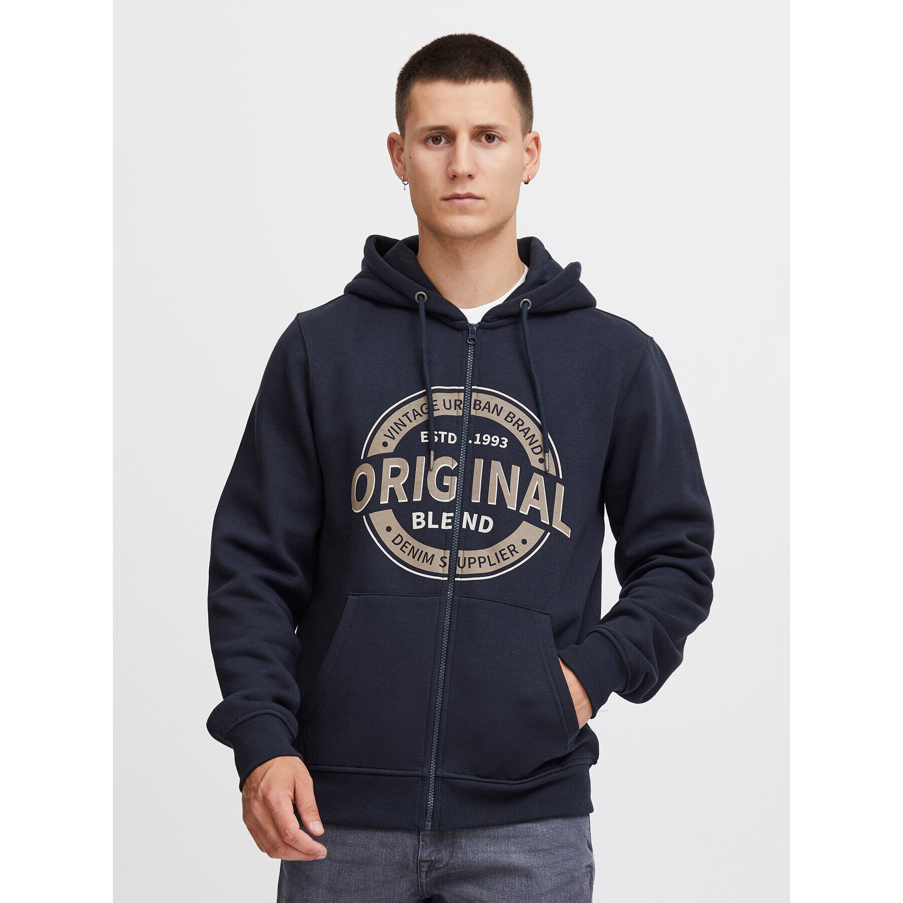 Blend Суитшърт 20716033 Черен Regular Fit - Pepit.bg