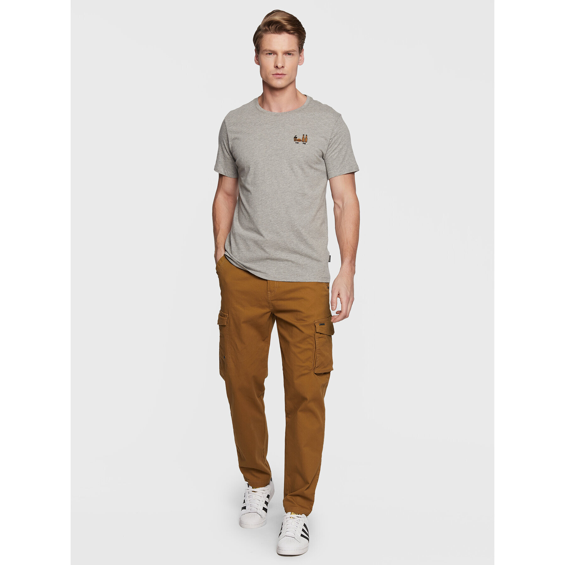 Blend Текстилни панталони 20714778 Кафяв Loose Fit - Pepit.bg