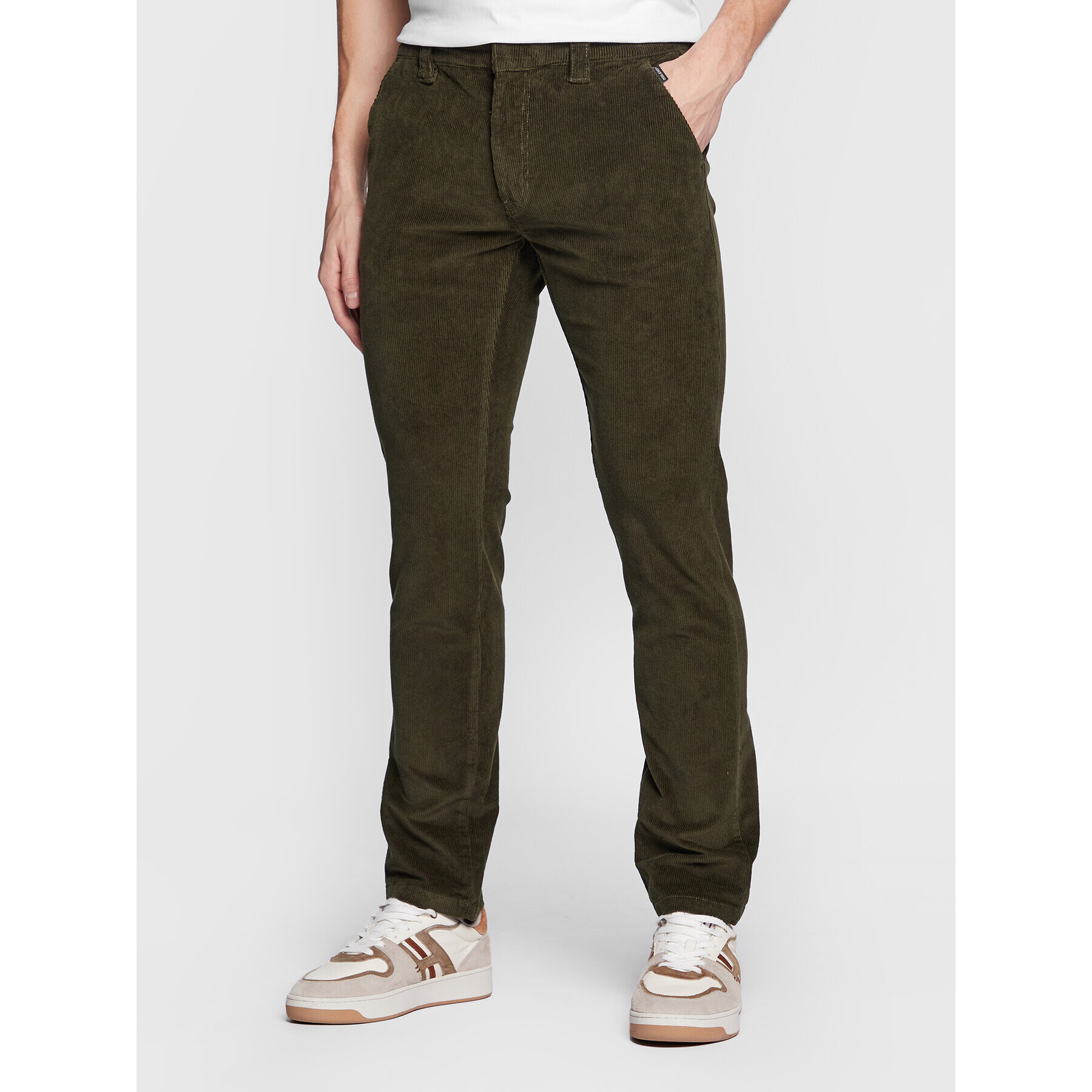 Blend Текстилни панталони 20714780 Зелен Slim Fit - Pepit.bg