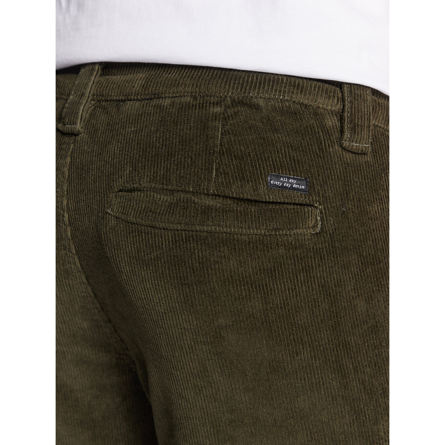 Blend Текстилни панталони 20714780 Зелен Slim Fit - Pepit.bg