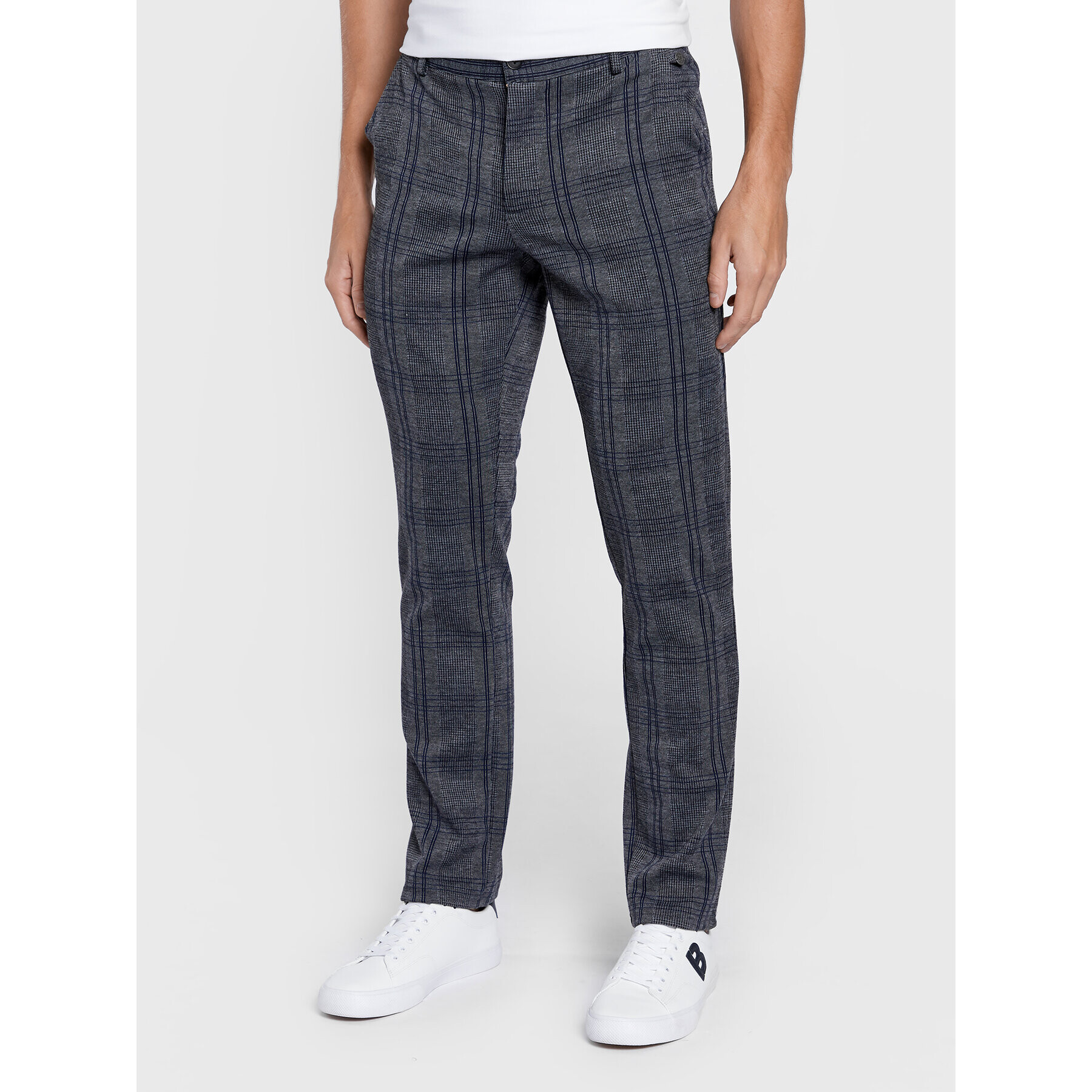 Blend Текстилни панталони Knitted 20714226 Сив Slim Fit - Pepit.bg