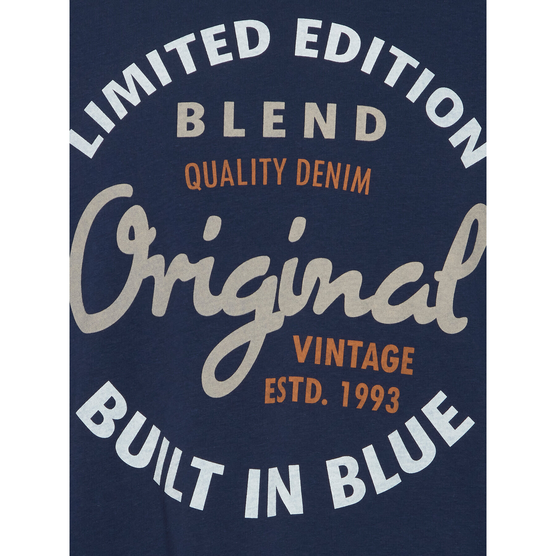 Blend Тениска с дълъг ръкав 20715771 Тъмносин Regular Fit - Pepit.bg