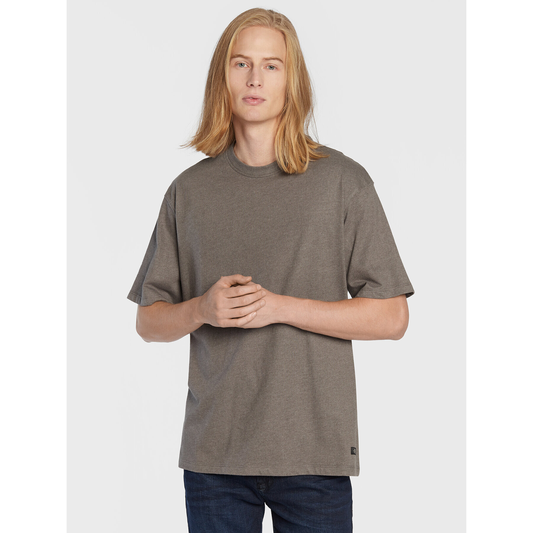 Blend Тишърт 20714251 Сив Oversize - Pepit.bg