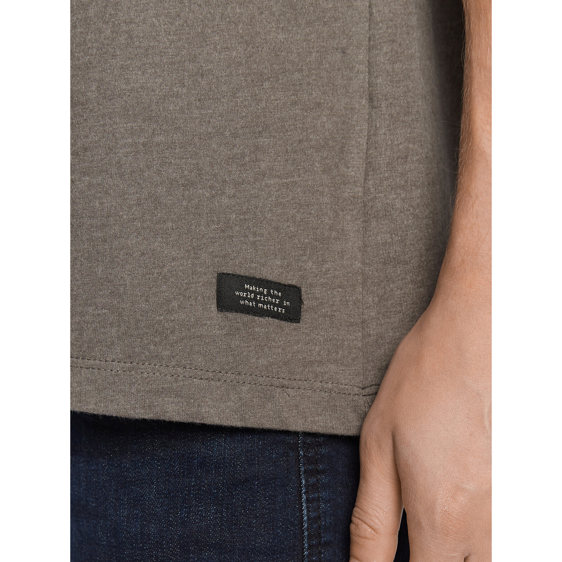Blend Тишърт 20714251 Сив Oversize - Pepit.bg