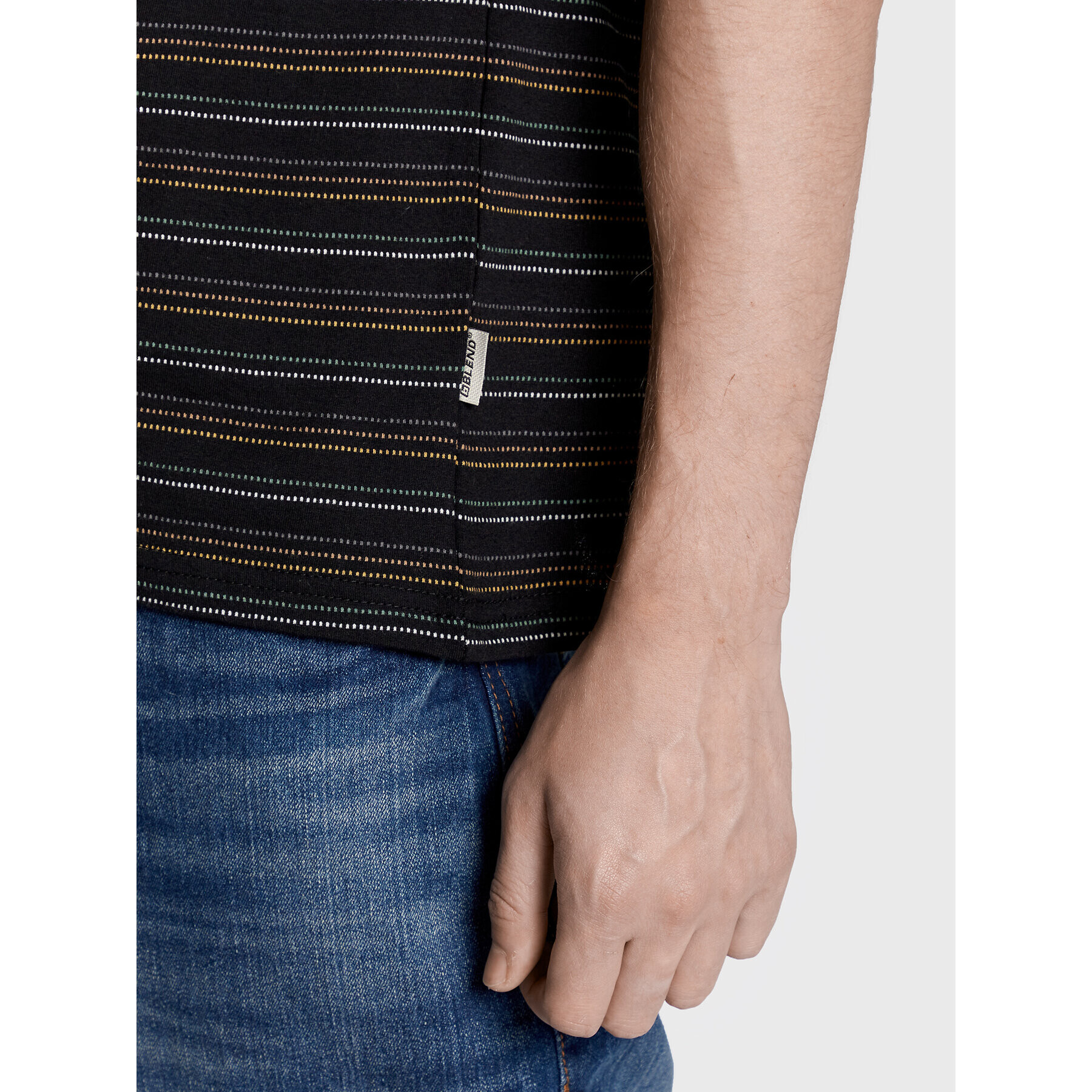 Blend Тишърт 20714263 Черен Regular Fit - Pepit.bg
