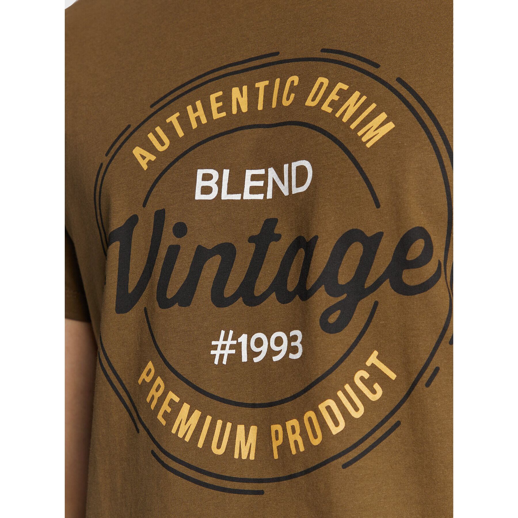 Blend Тишърт 20714811 Зелен Regular Fit - Pepit.bg