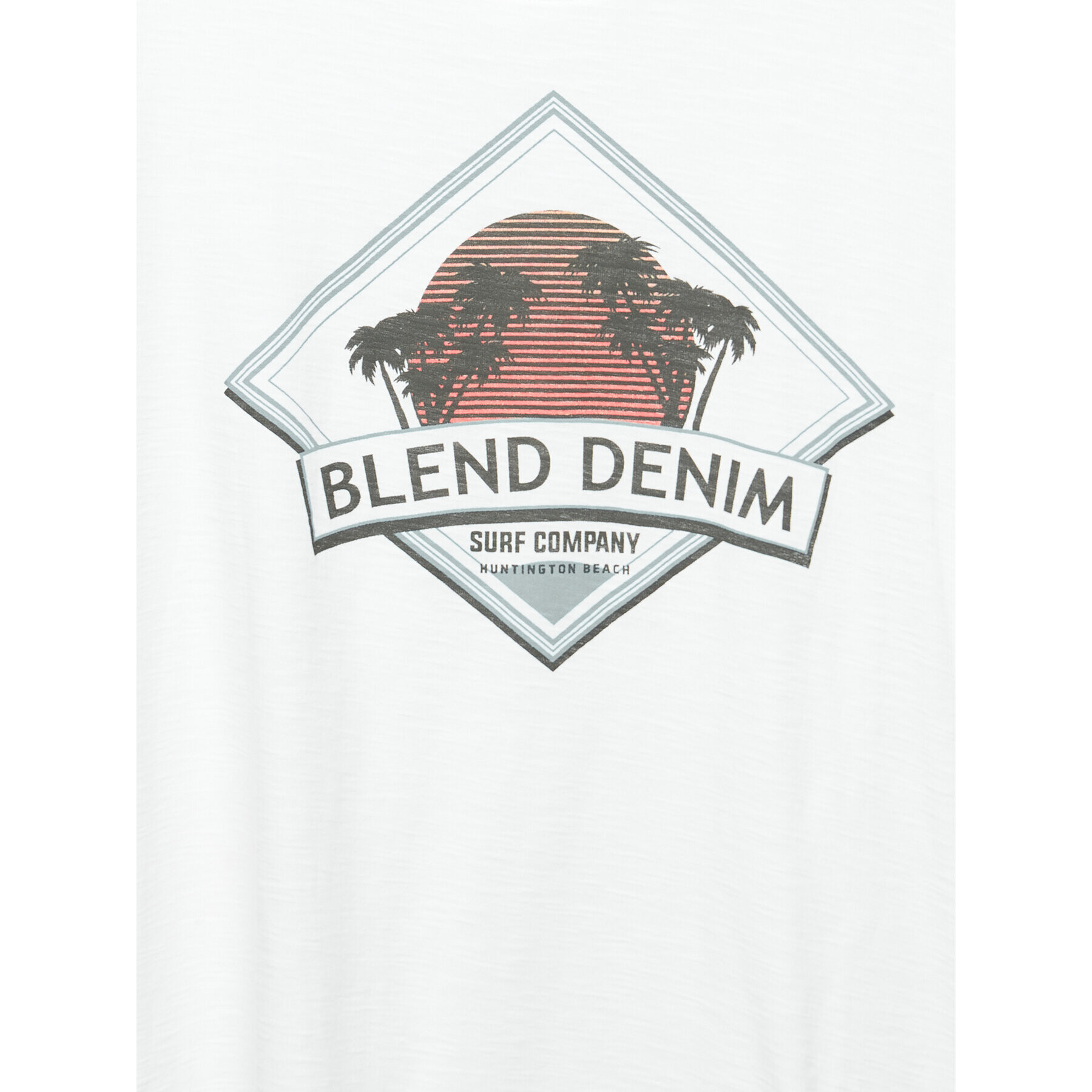 Blend Тишърт 20715306 Бял Regular Fit - Pepit.bg