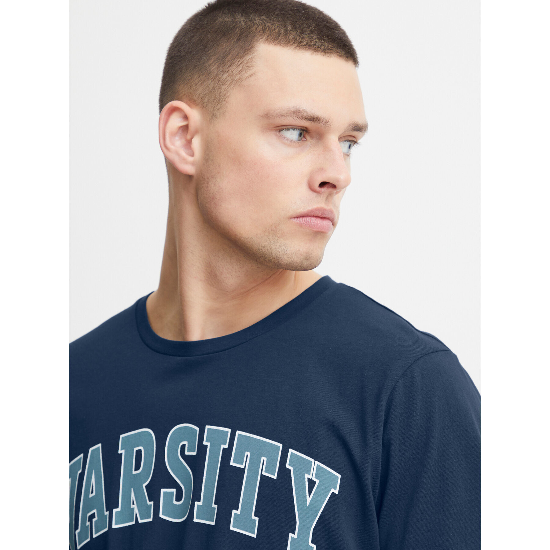 Blend Тишърт 20715371 Тъмносин Regular Fit - Pepit.bg