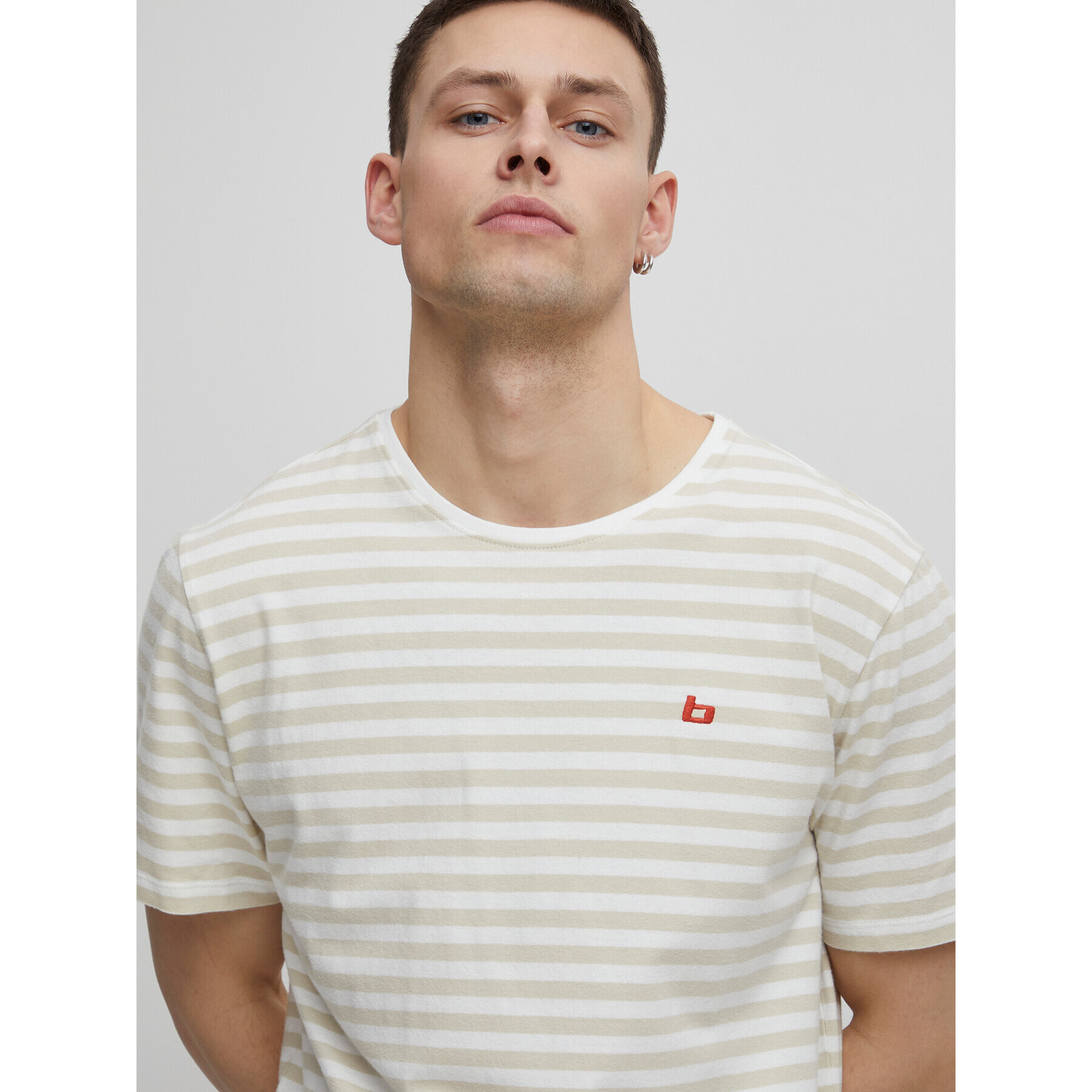 Blend Тишърт 20715615 Бежов Regular Fit - Pepit.bg