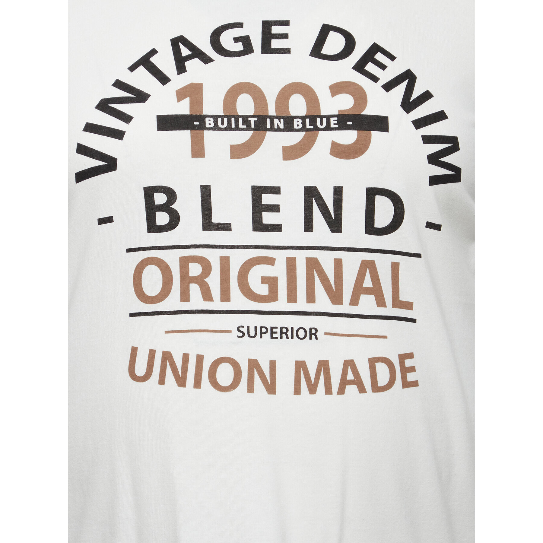 Blend Тишърт 20715749 Бял Regular Fit - Pepit.bg