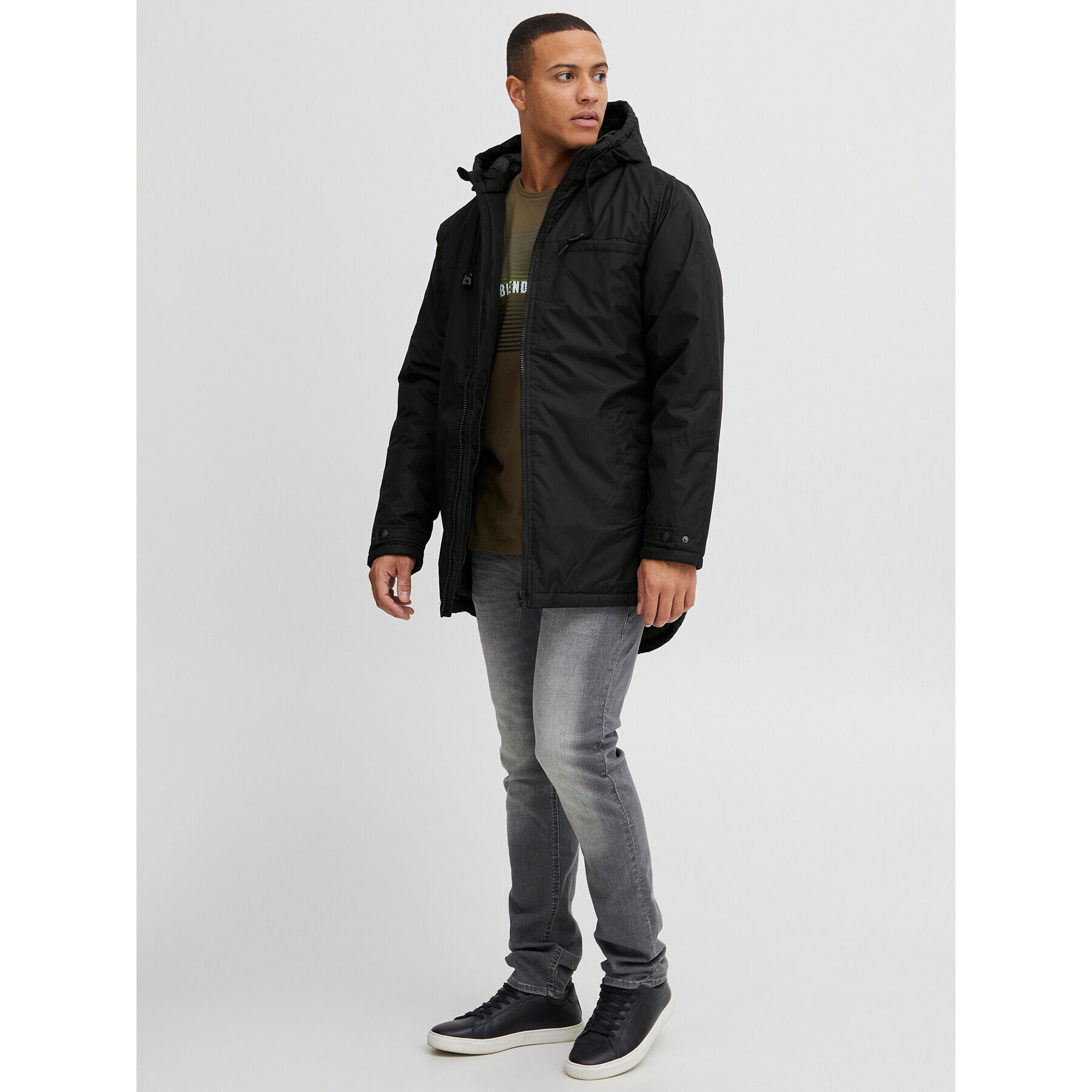 Blend Зимно яке Outerwear 20714397 Черен Regular Fit - Pepit.bg