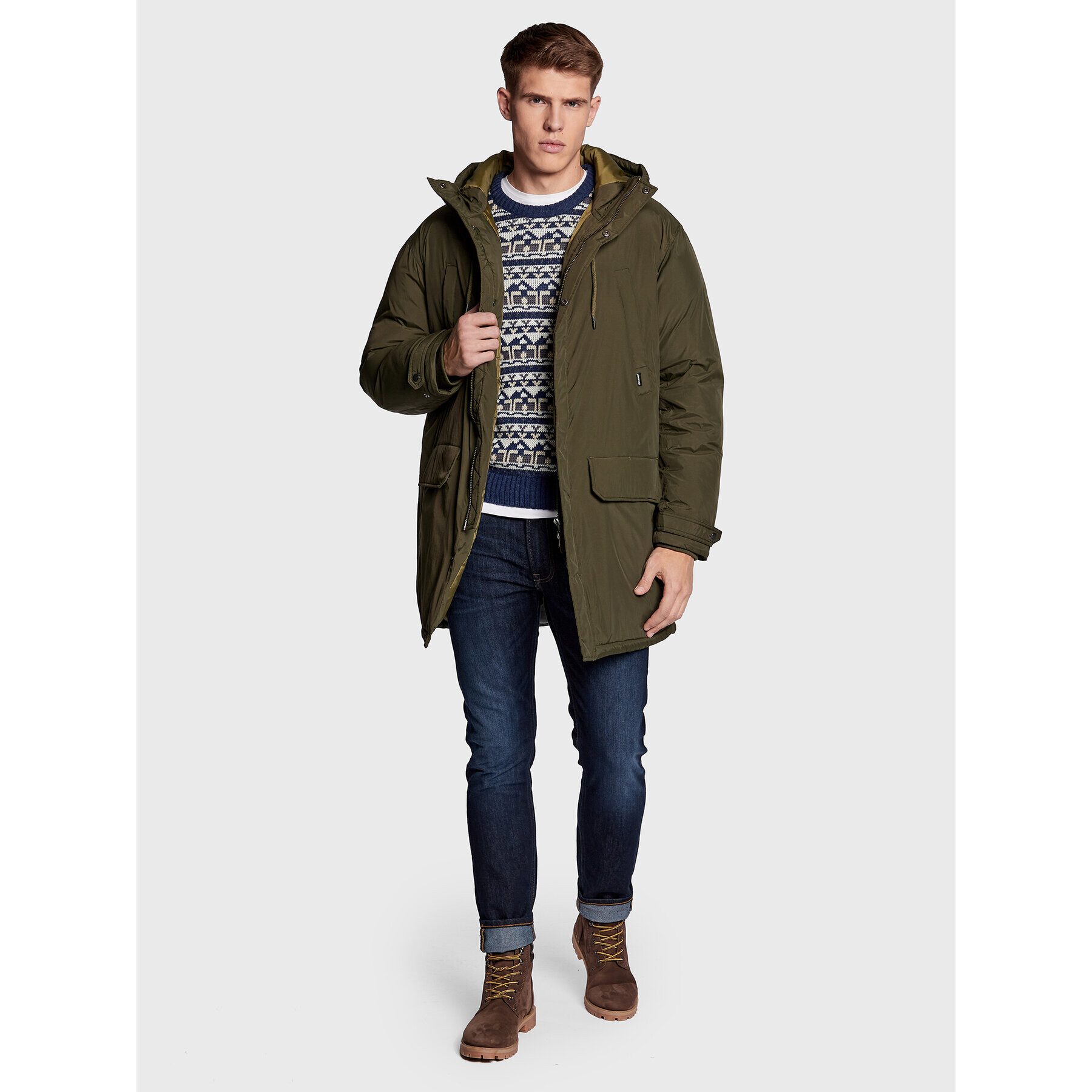 Blend Зимно яке Outwear 20714687 Зелен Regular Fit - Pepit.bg