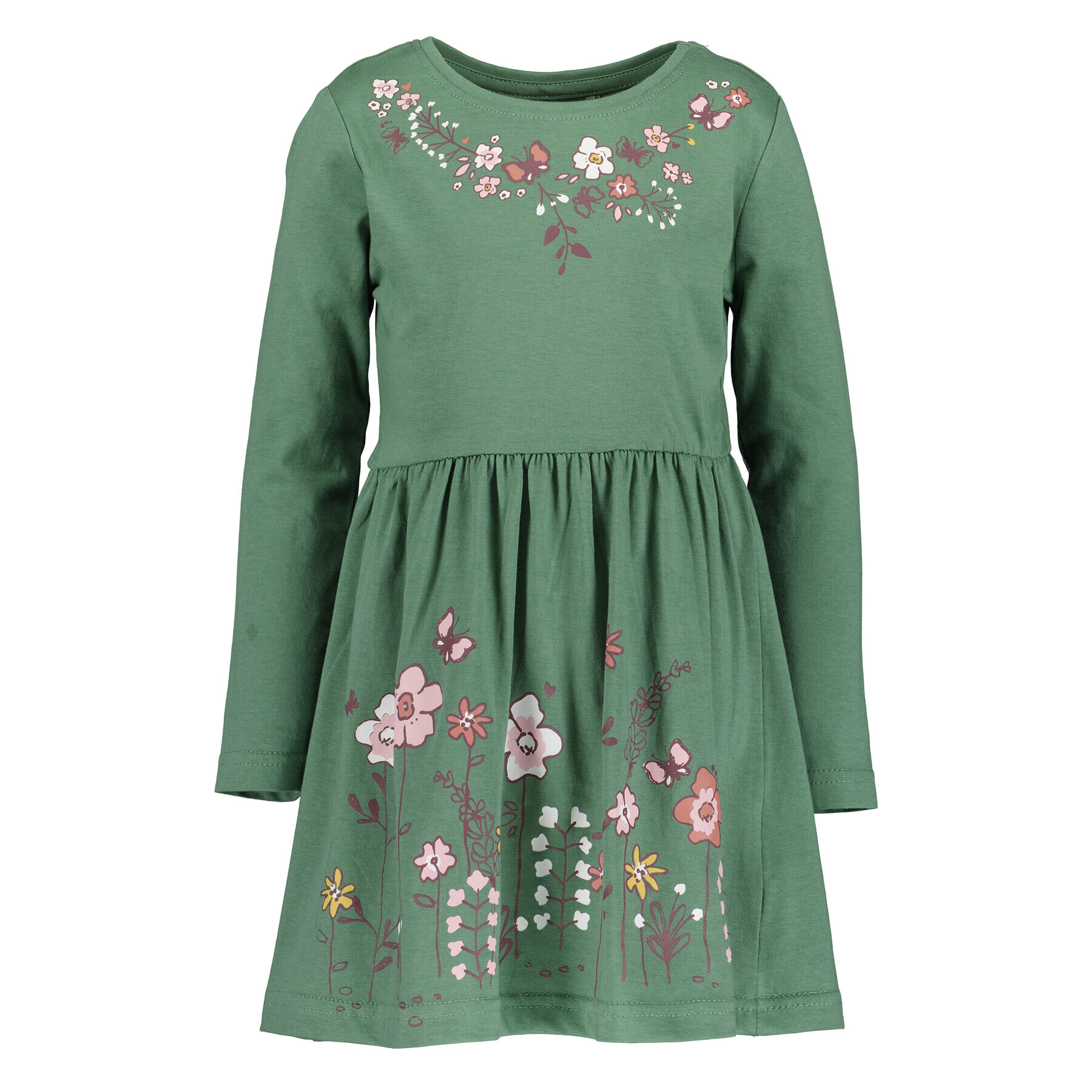 Blue Seven Ежедневна рокля 773660 X Зелен Regular Fit - Pepit.bg