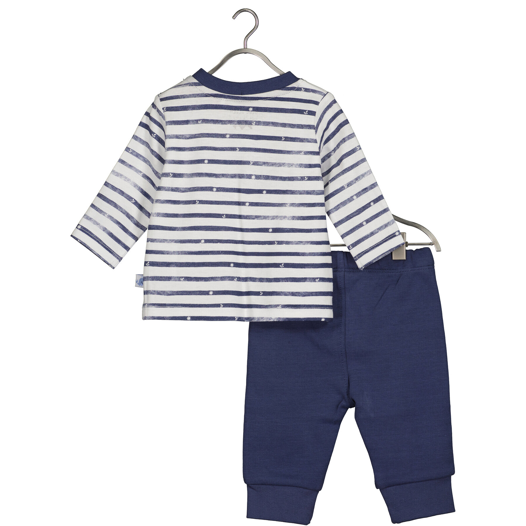 Blue Seven Комплект блуза и панталон 422183 X Бял Regular Fit - Pepit.bg