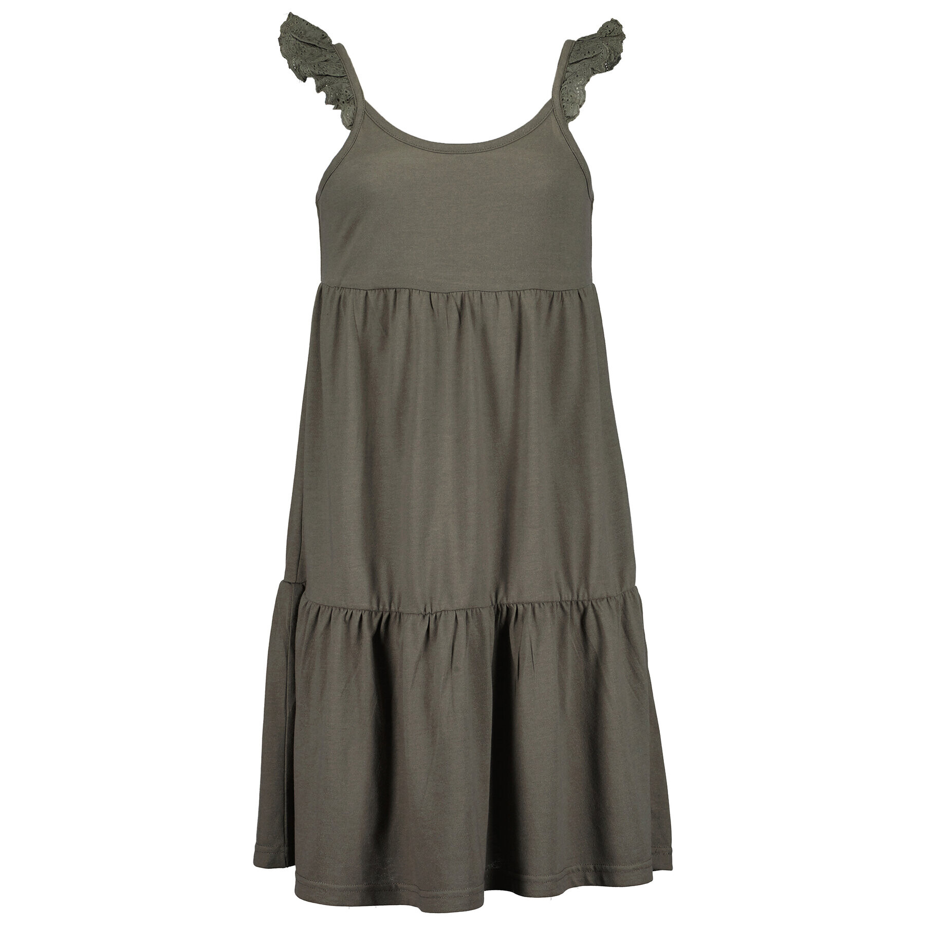 Blue Seven Лятна рокля 528112 X Зелен Regular Fit - Pepit.bg