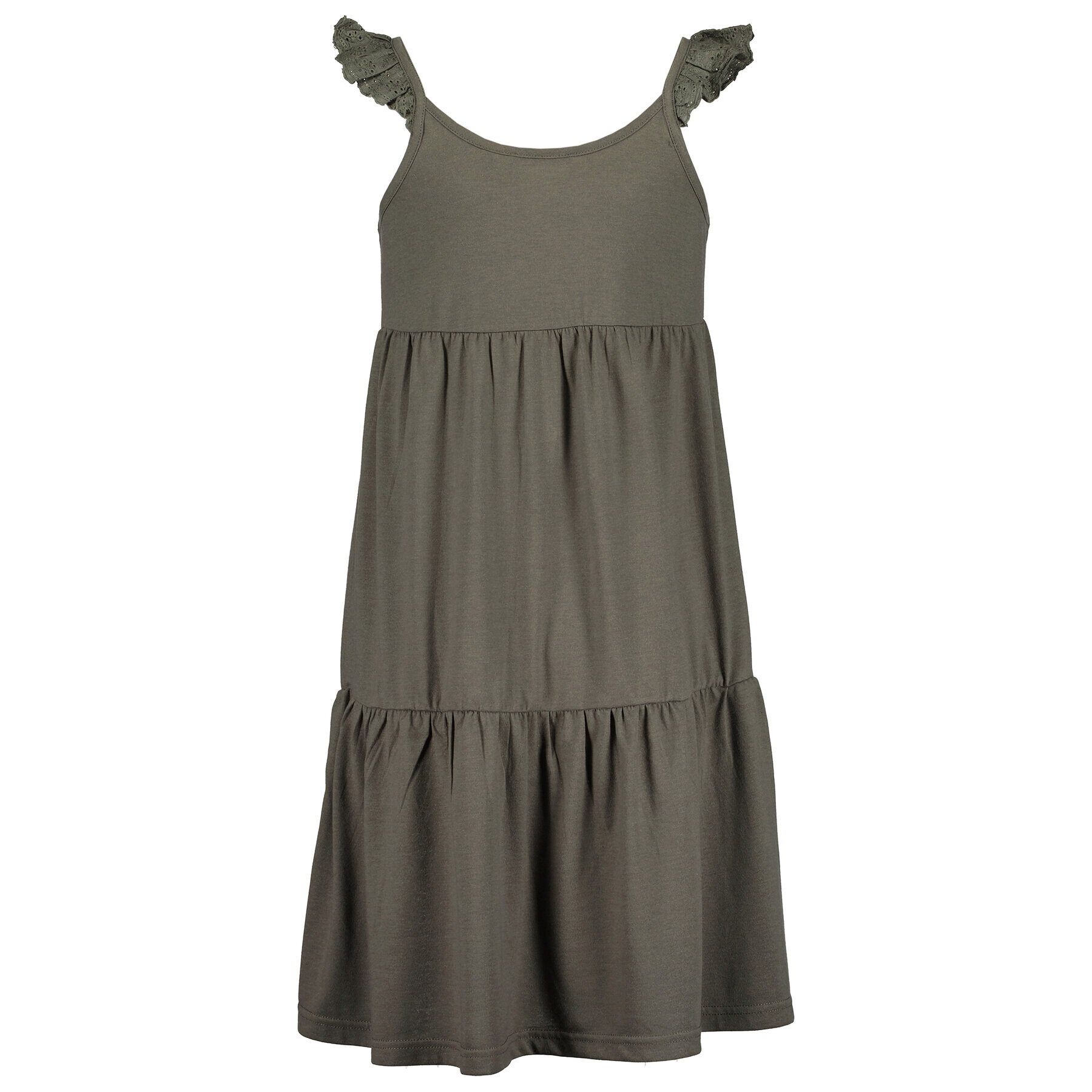 Blue Seven Лятна рокля 528112 X Зелен Regular Fit - Pepit.bg