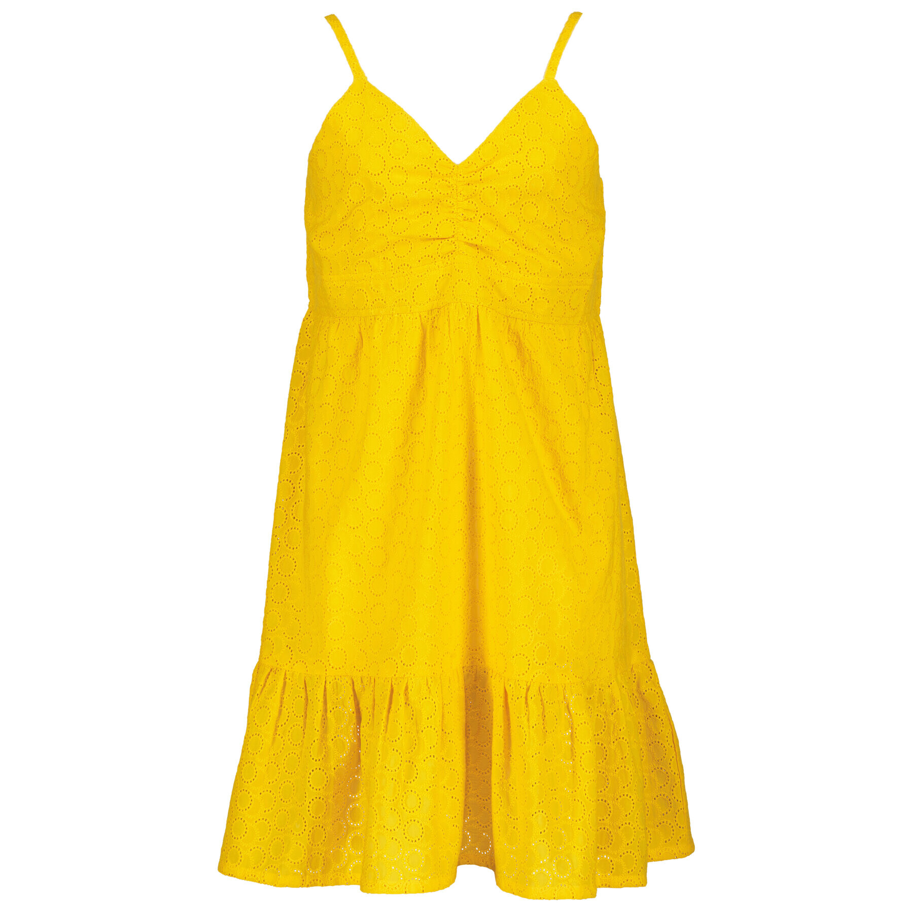 Blue Seven Лятна рокля 542087 X Жълт Regular Fit - Pepit.bg