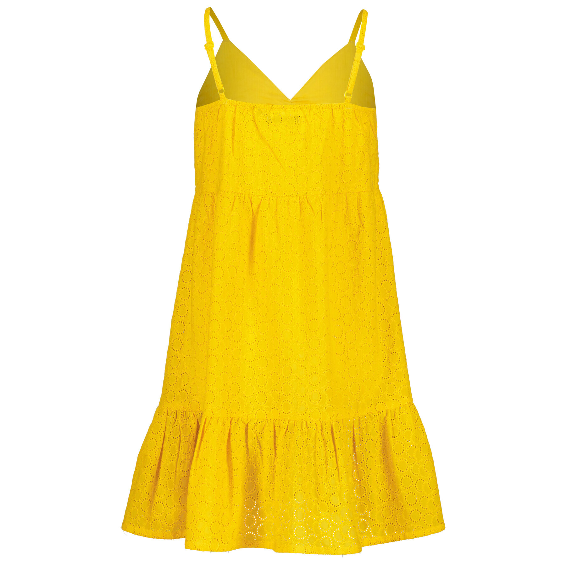 Blue Seven Лятна рокля 542087 X Жълт Regular Fit - Pepit.bg