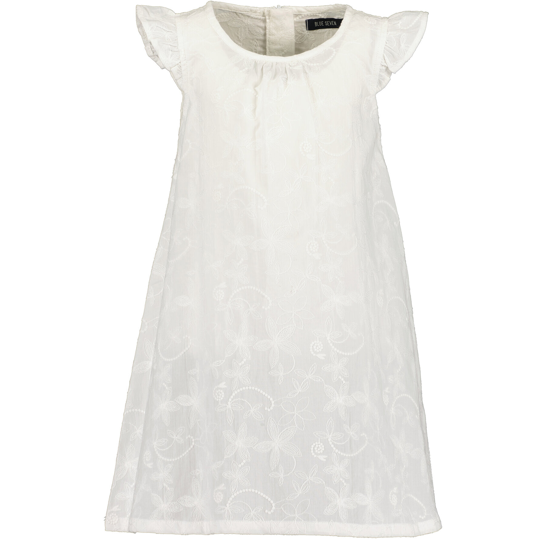 Blue Seven Лятна рокля 734123 X Бял Regular Fit - Pepit.bg