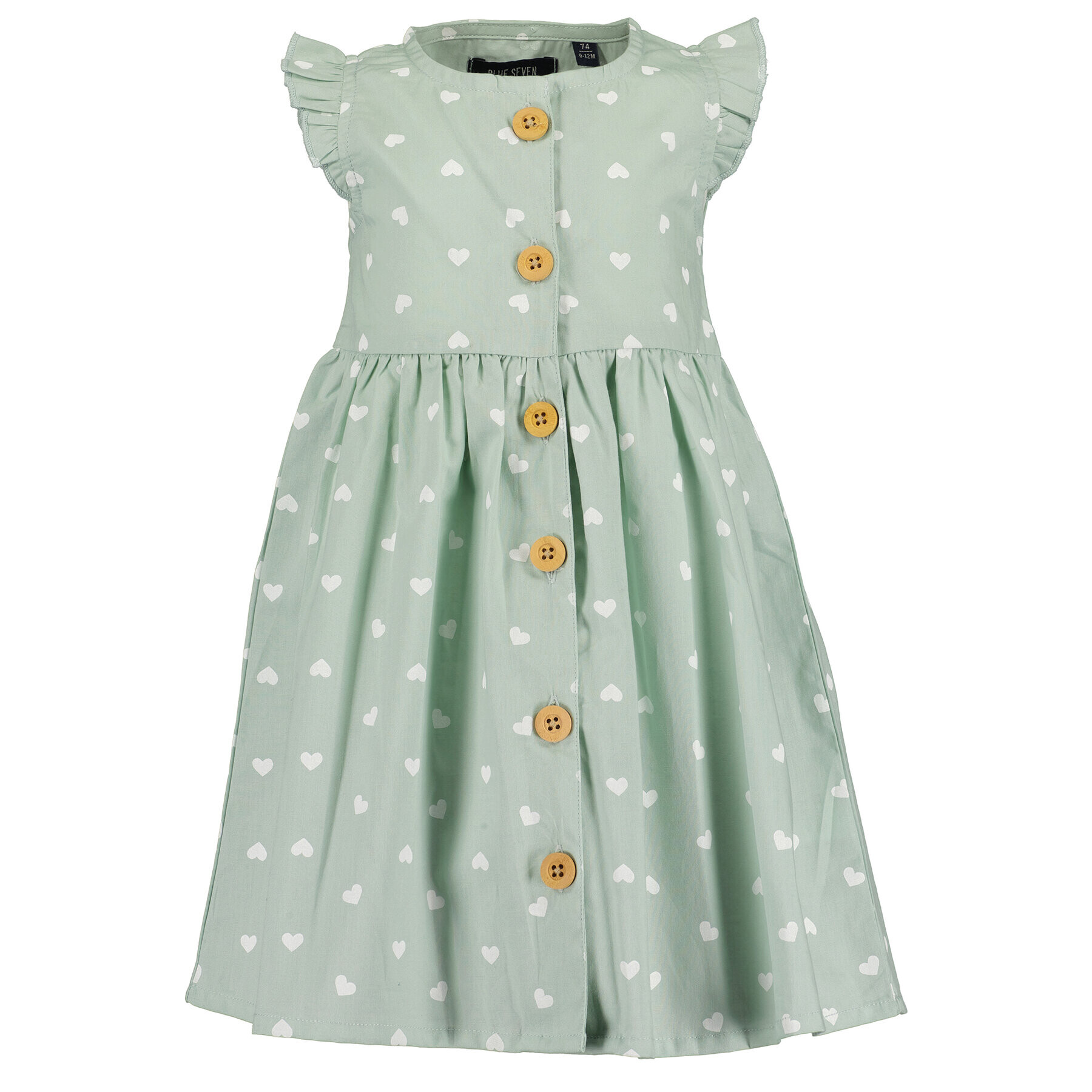 Blue Seven Лятна рокля 919045 X Зелен Regular Fit - Pepit.bg