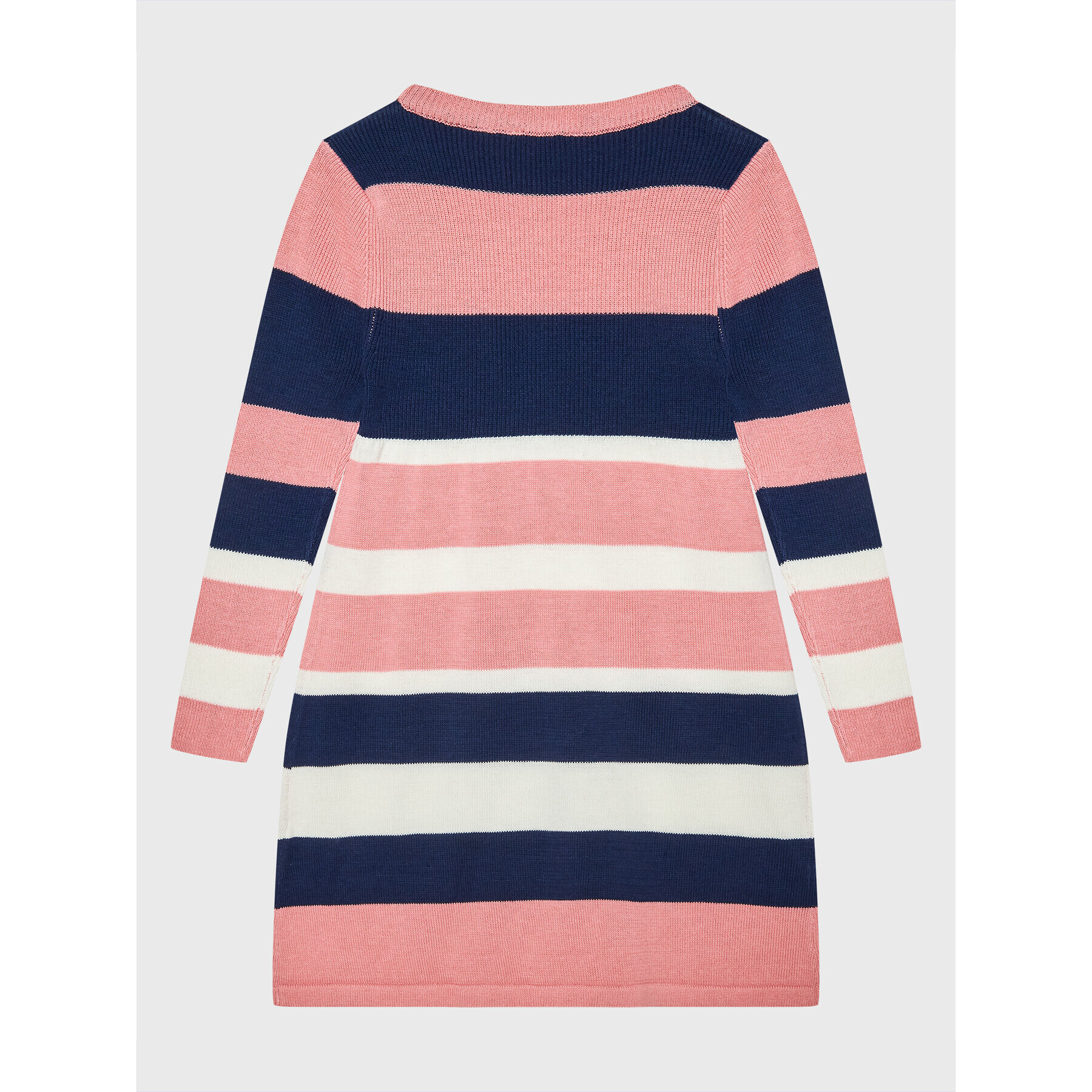 Blue Seven Плетена рокля 773631 Розов Regular Fit - Pepit.bg