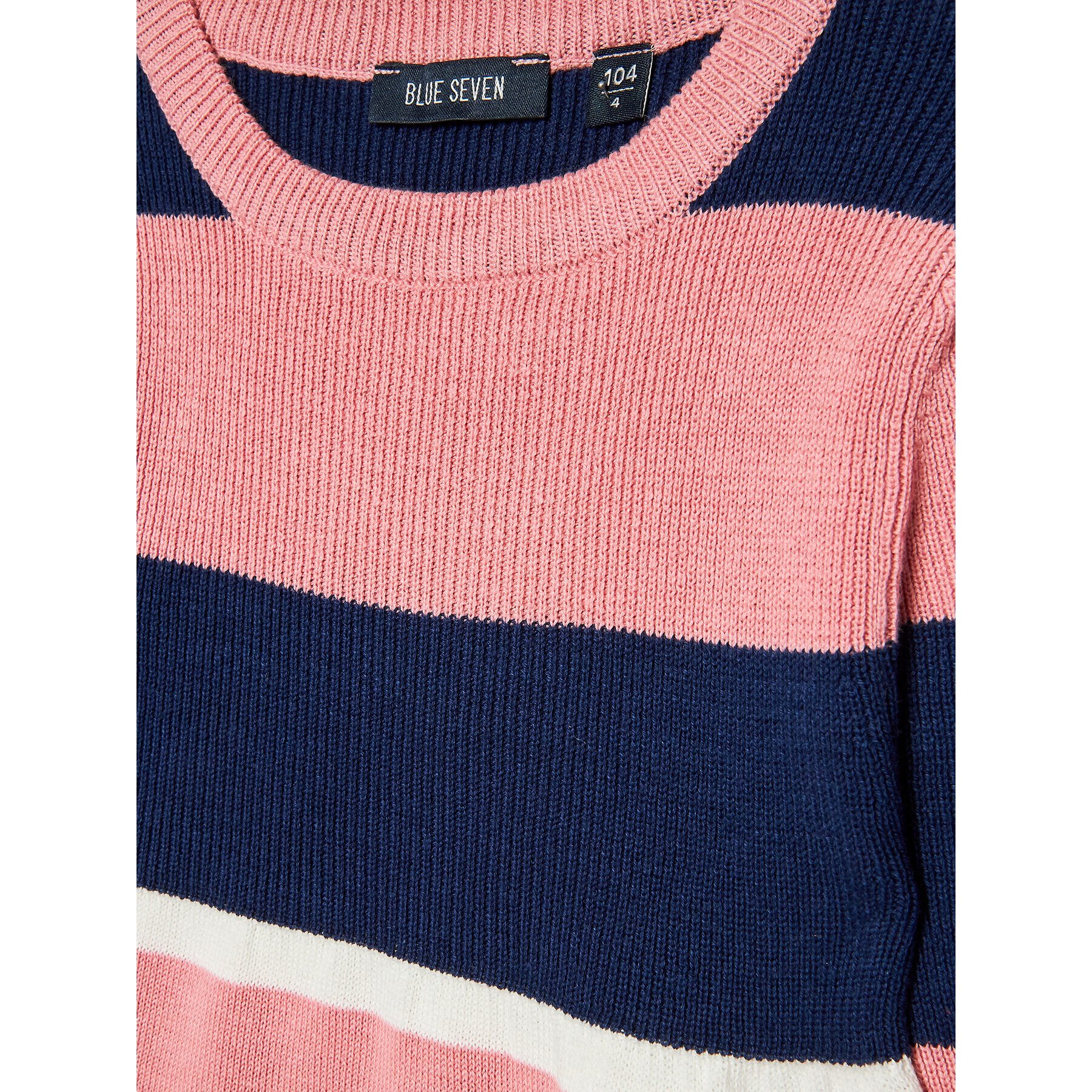 Blue Seven Плетена рокля 773631 Розов Regular Fit - Pepit.bg