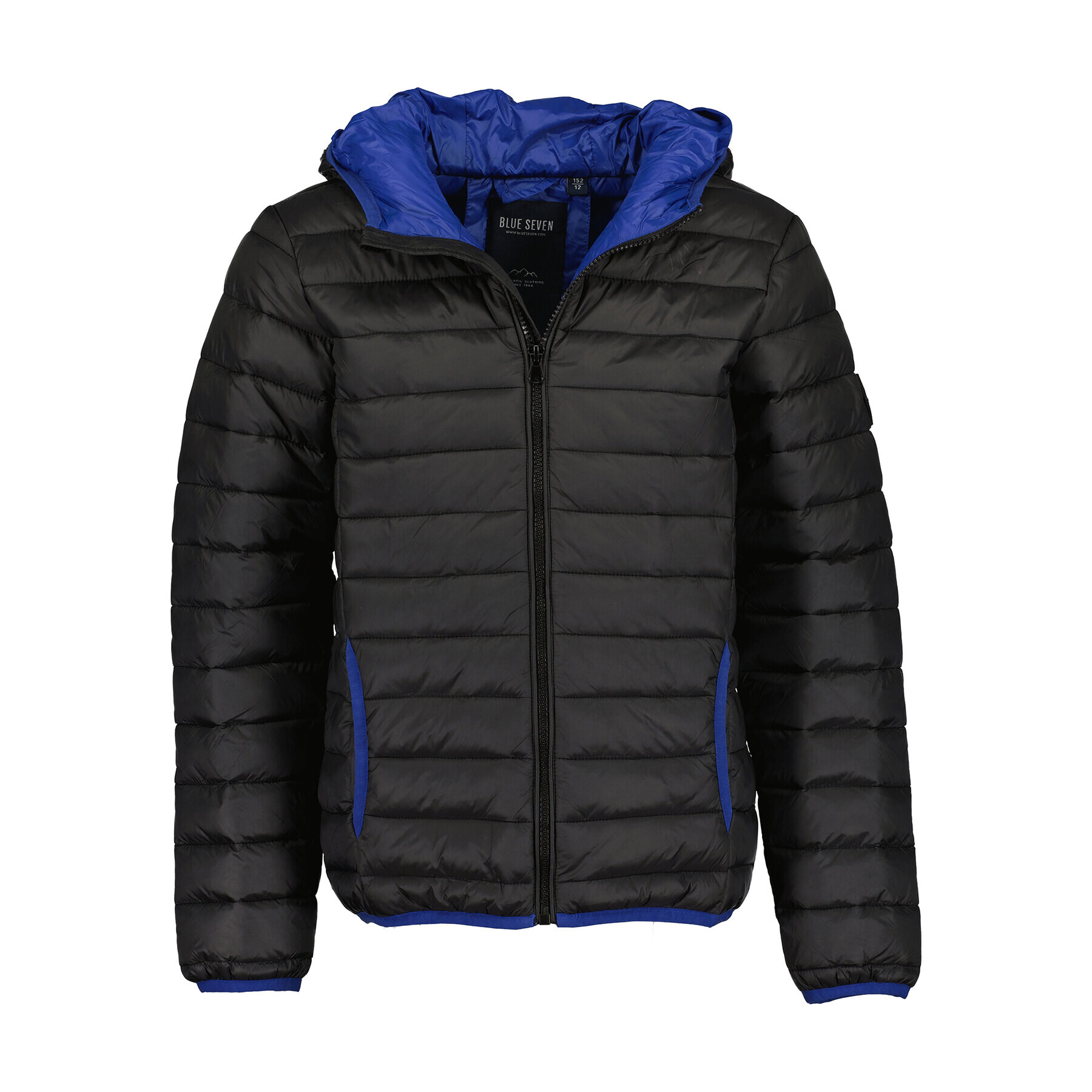 Blue Seven Пухено яке 697031 Черен Regular Fit - Pepit.bg