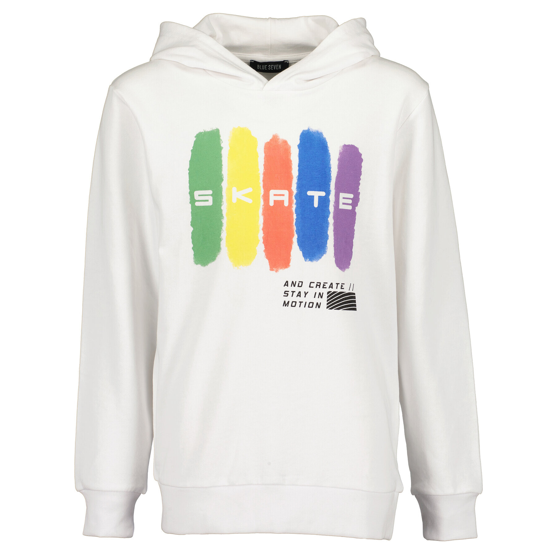 Blue Seven Суитшърт 623061 X Бял Regular Fit - Pepit.bg