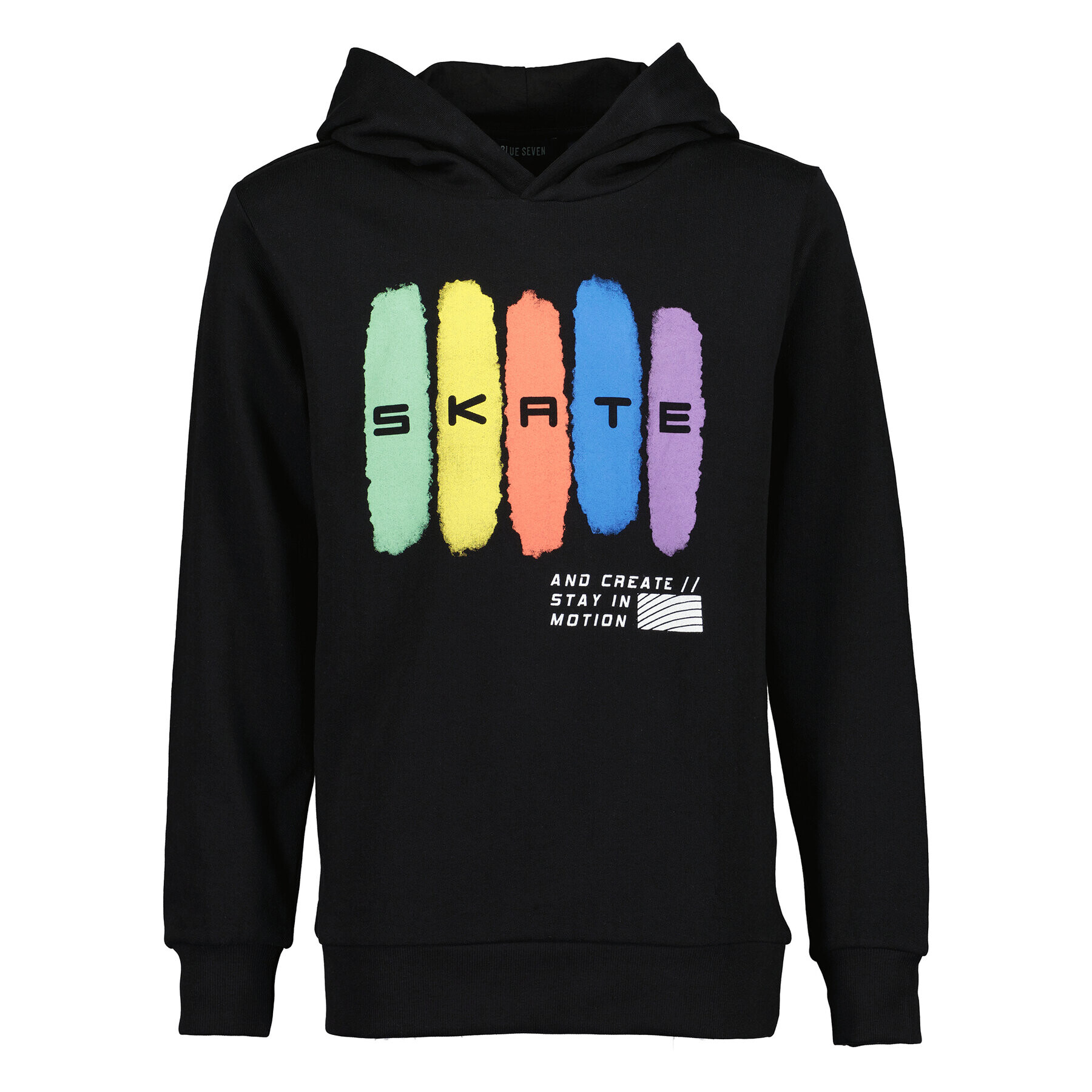Blue Seven Суитшърт 623061 X Черен Regular Fit - Pepit.bg