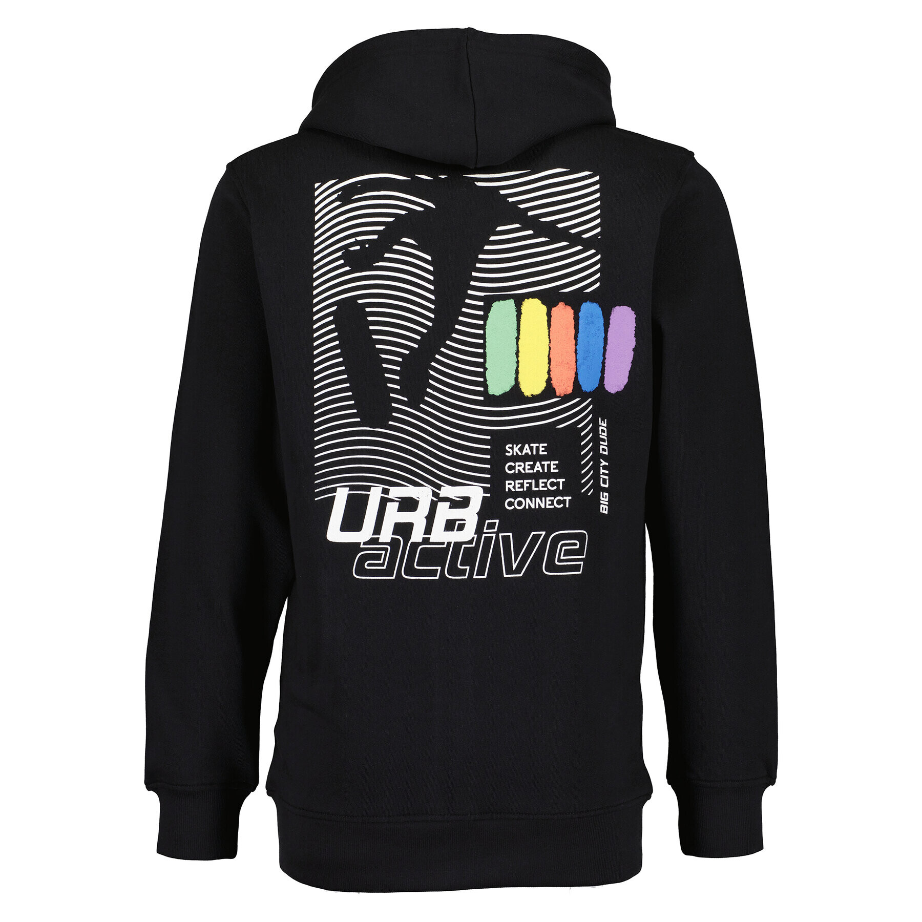 Blue Seven Суитшърт 623063 X Черен Regular Fit - Pepit.bg