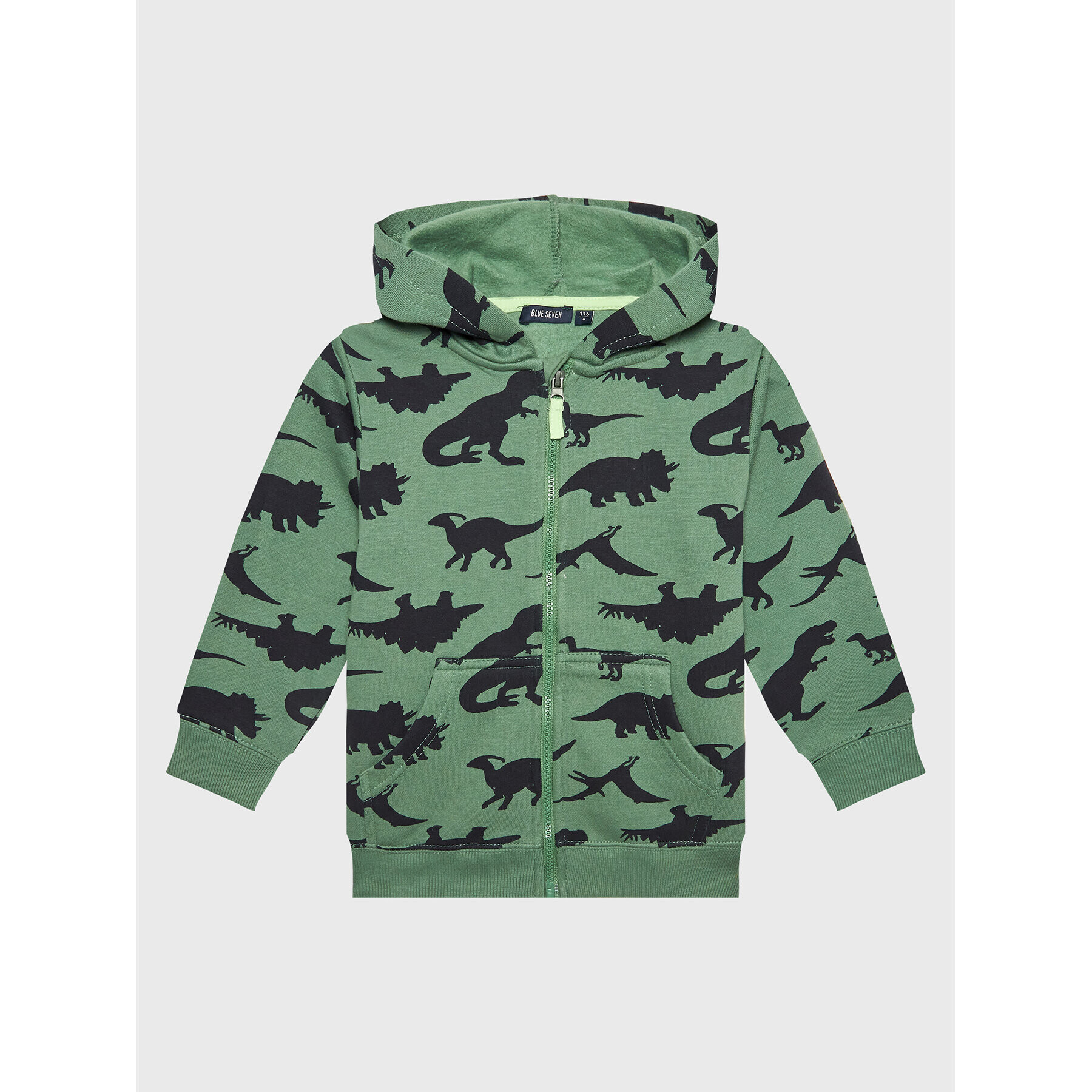 Blue Seven Суитшърт 864675 Зелен Regular Fit - Pepit.bg