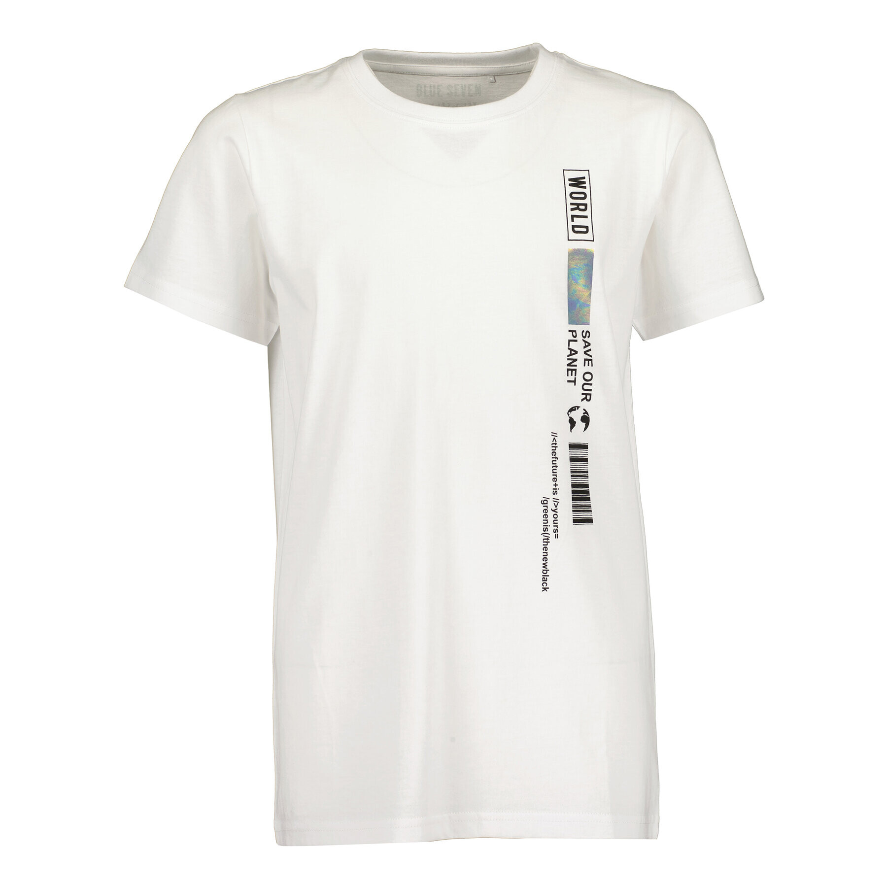 Blue Seven Тишърт 602789 X Бял Regular Fit - Pepit.bg