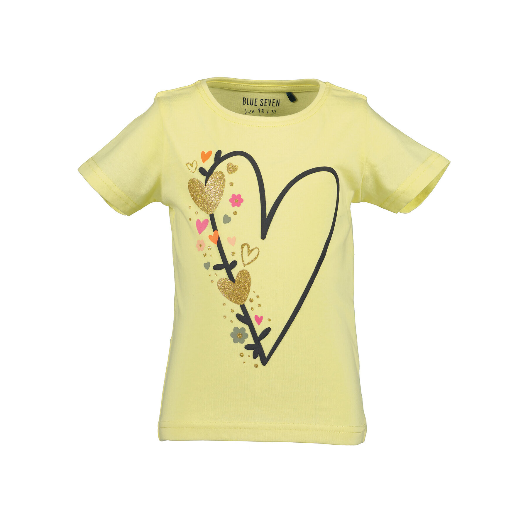 Blue Seven Тишърт 702269 X Жълт Regular Fit - Pepit.bg