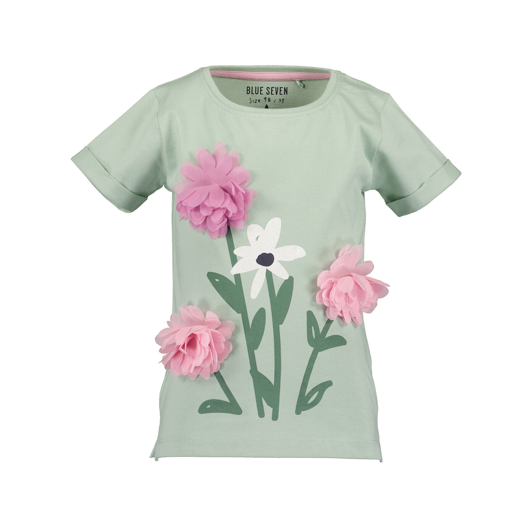 Blue Seven Тишърт 702281 X Зелен Regular Fit - Pepit.bg