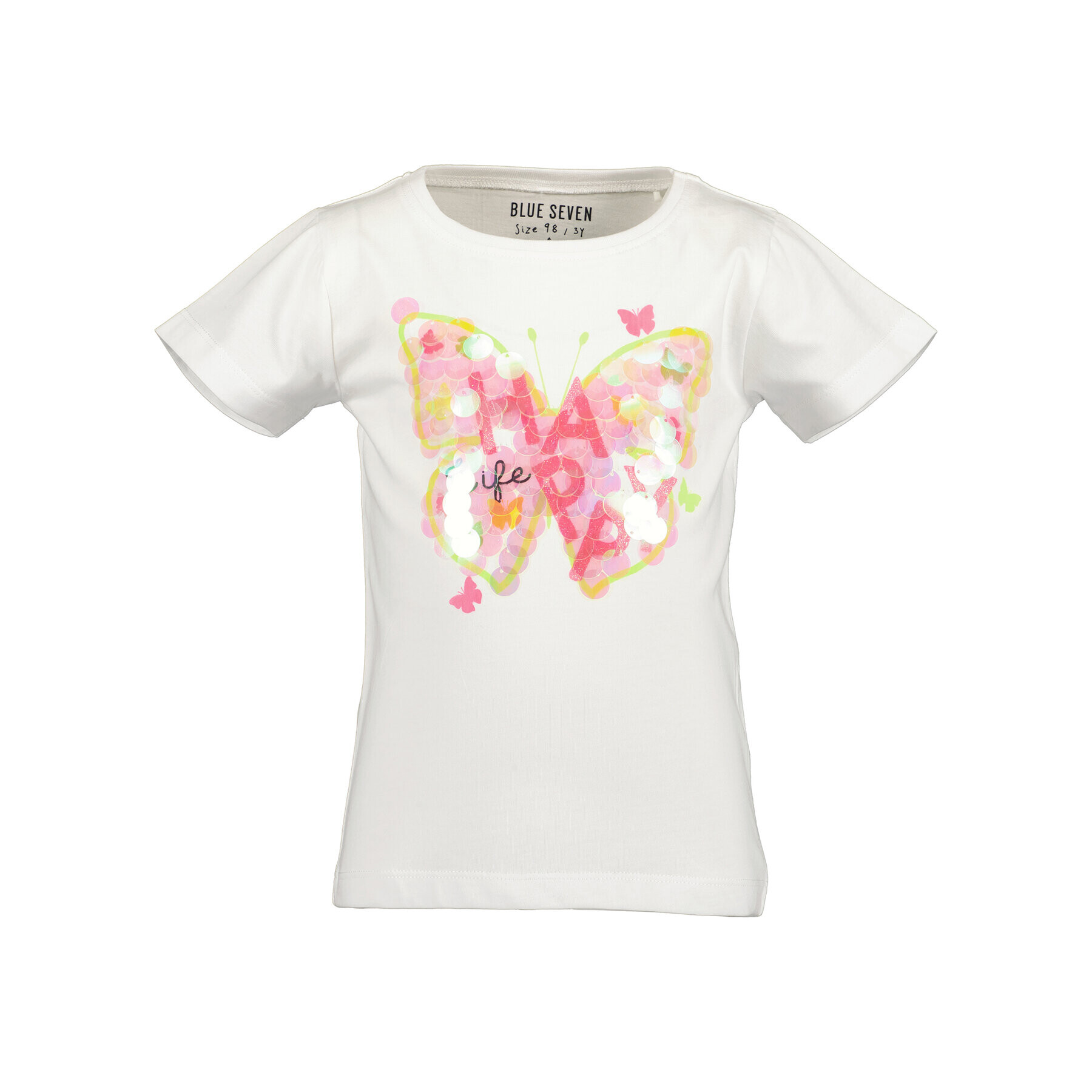 Blue Seven Тишърт 702283 X Бял Regular Fit - Pepit.bg