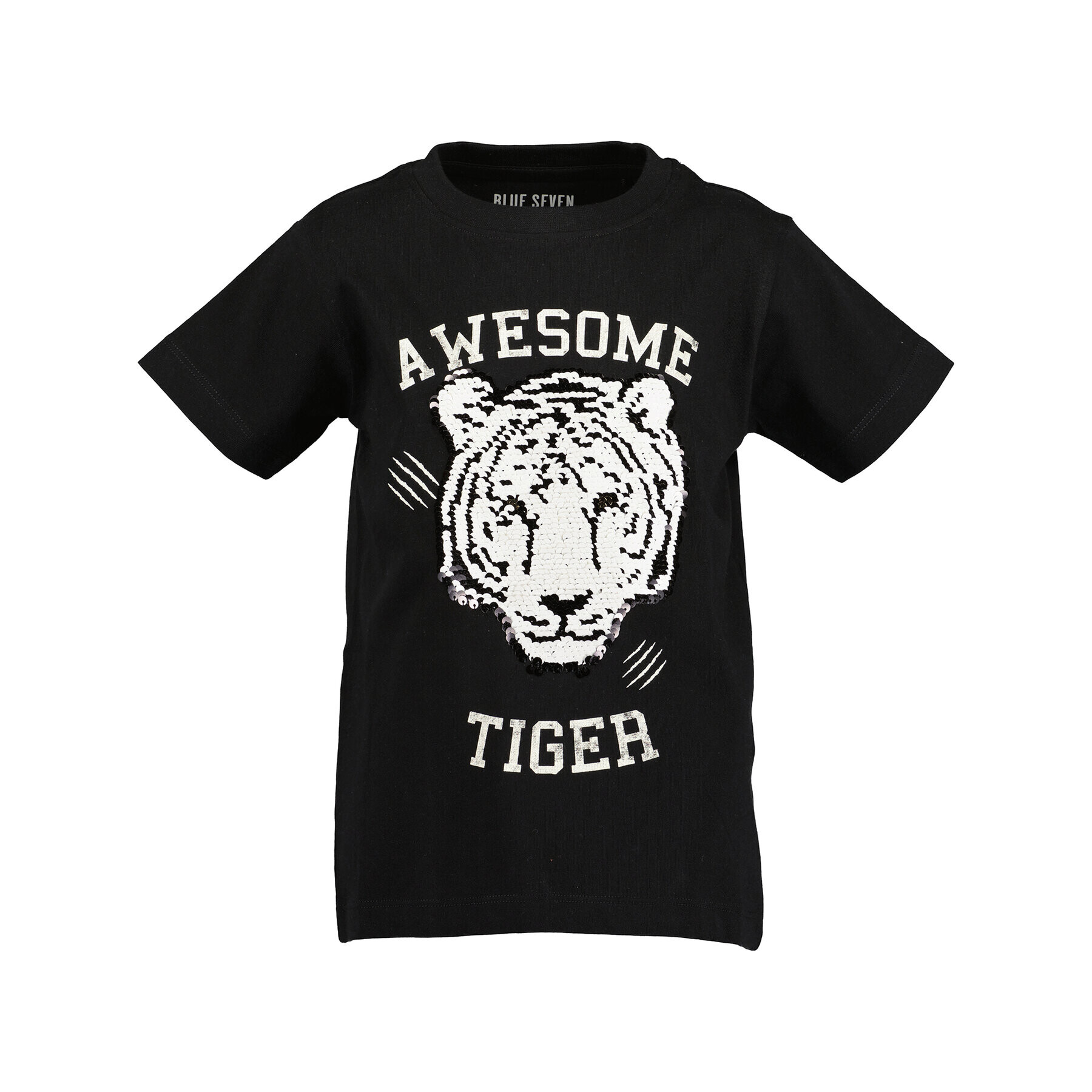 Blue Seven Тишърт 802271 X Черен Regular Fit - Pepit.bg