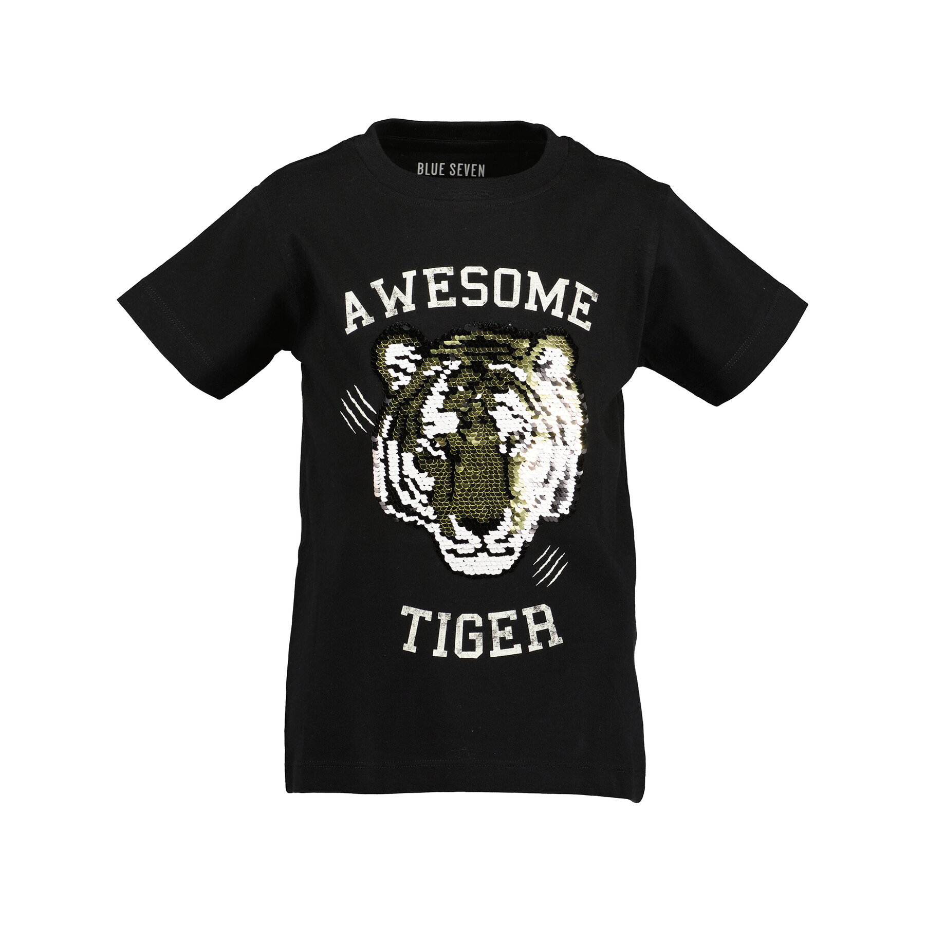 Blue Seven Тишърт 802271 X Черен Regular Fit - Pepit.bg