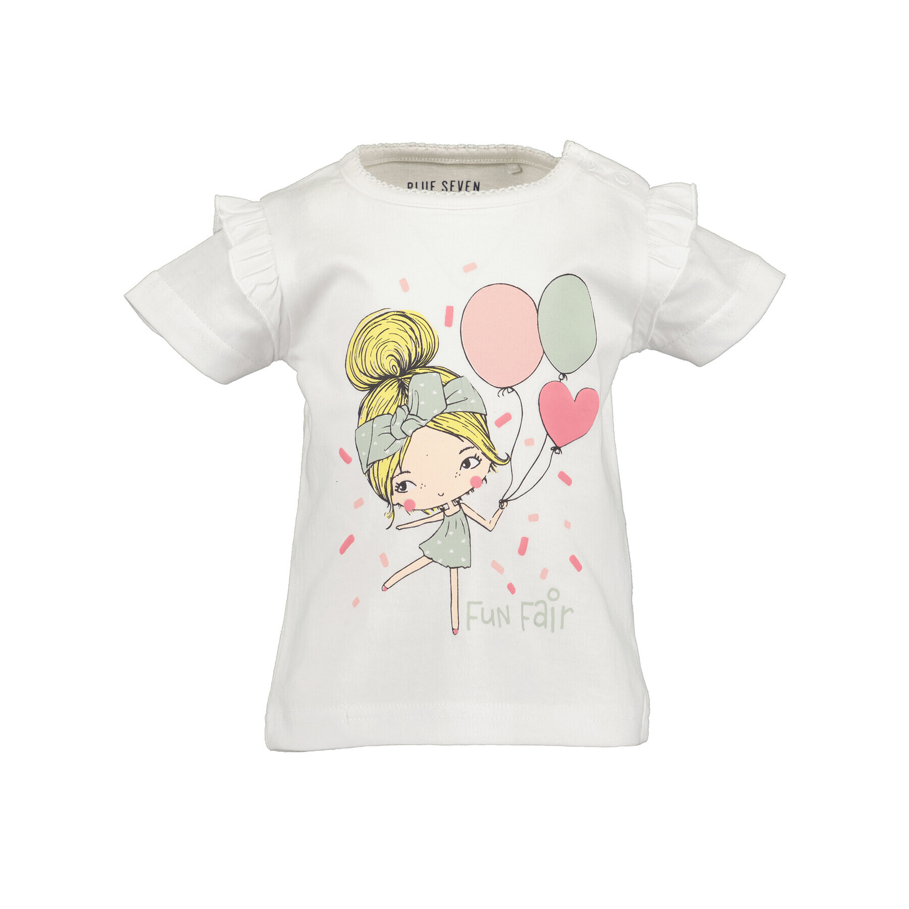 Blue Seven Тишърт 901122 X Бял Regular Fit - Pepit.bg