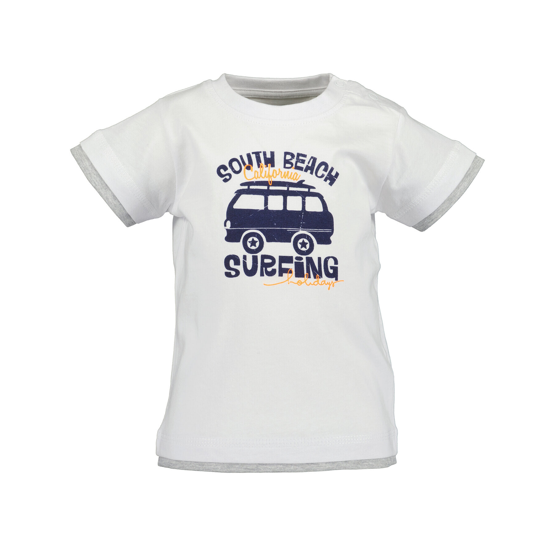 Blue Seven Тишърт 928141 X Бял Regular Fit - Pepit.bg